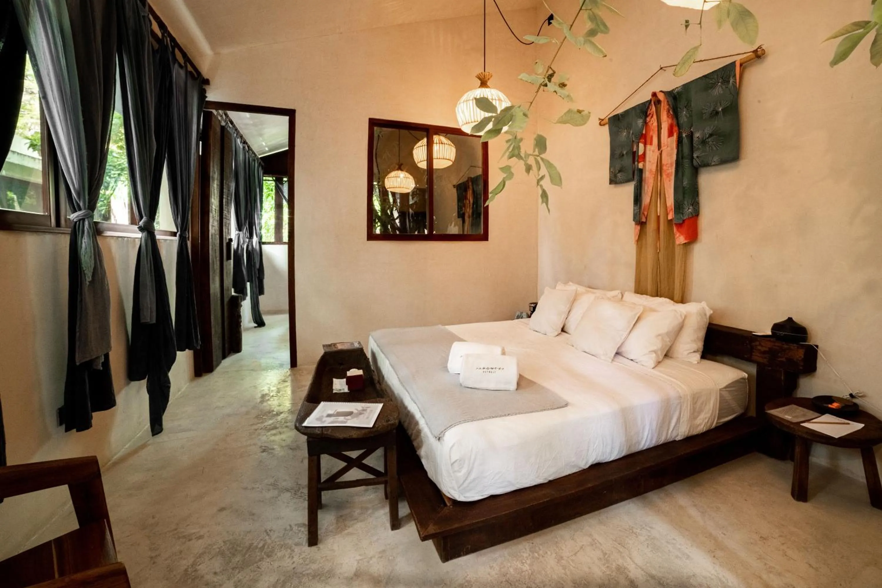Bed in Japoneza Retreat Mérida - Adults Only by Cercana