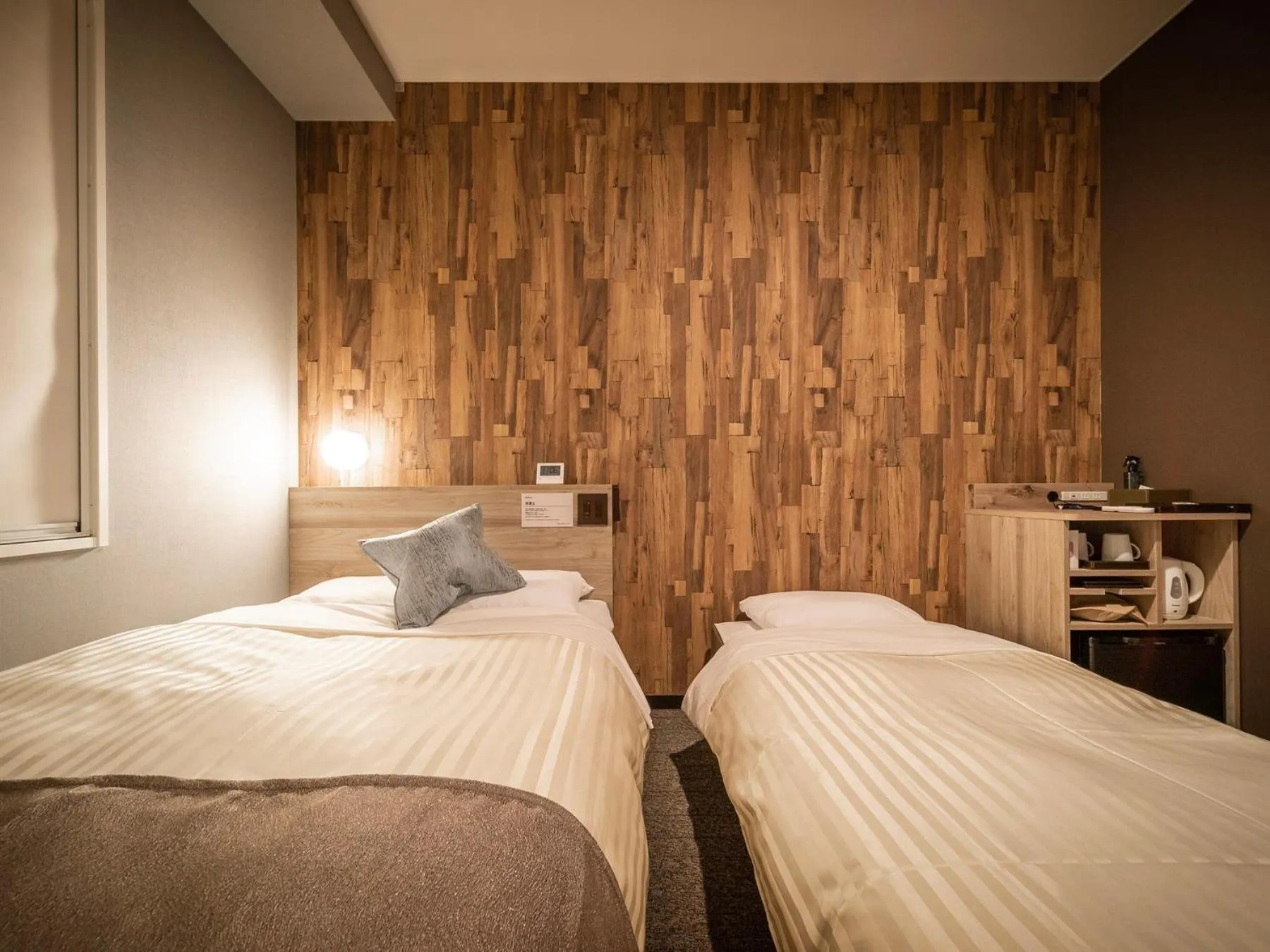 Bed in Super Hotel Premier Namba Shinsaibashi Natural Hot Spring