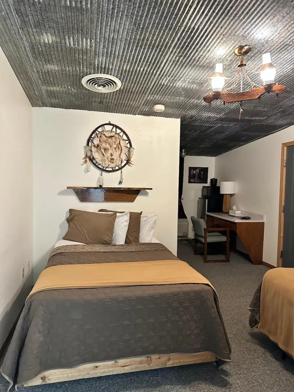 Bed in Country Cabins Hotel