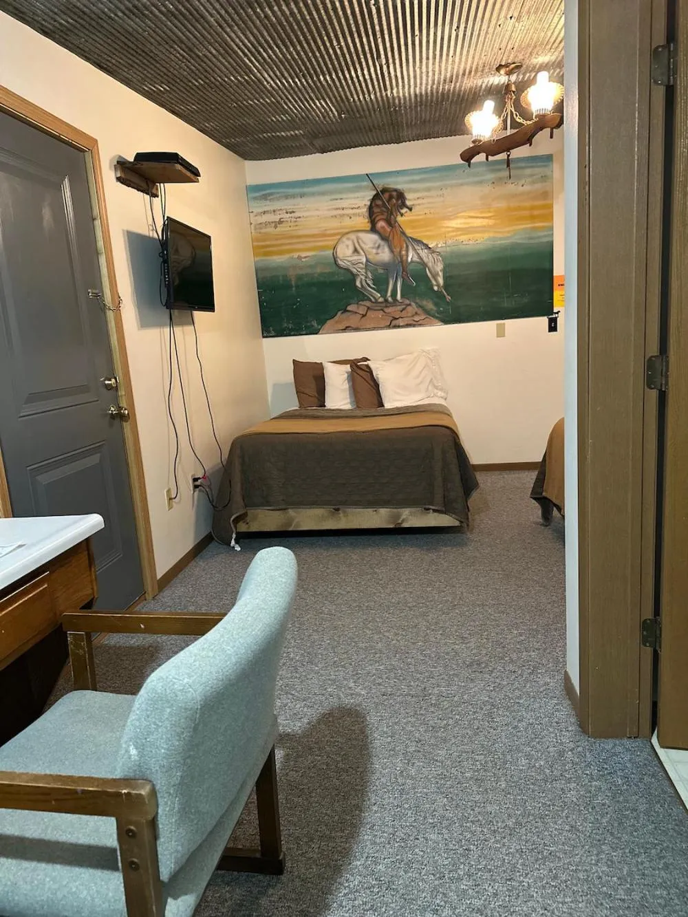 Bed in Country Cabins Hotel