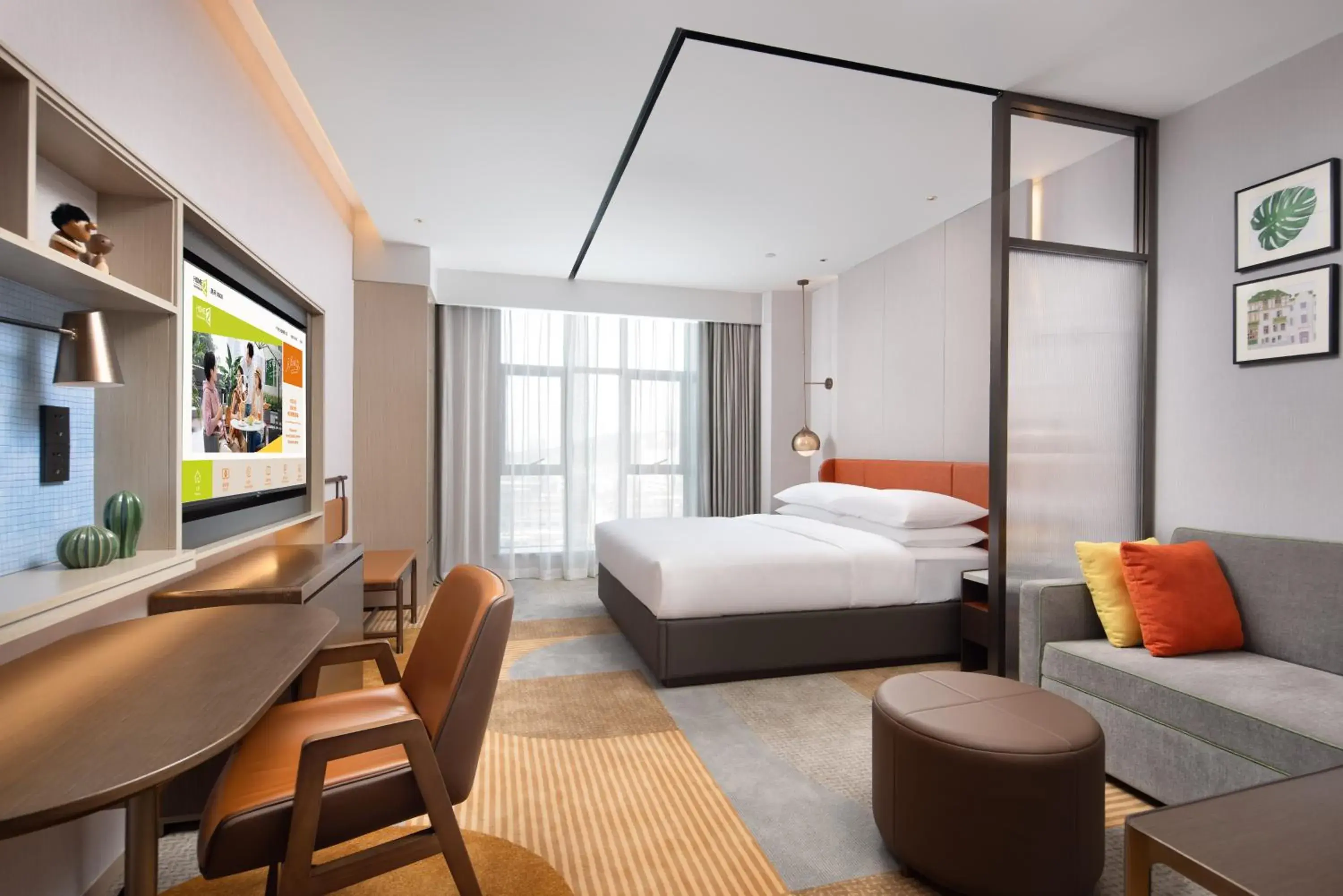 Bed in Home2 Suites By Hilton Shenzhen Dalang Bed in Home2 Suites By Hilton Shenzhen Dalang