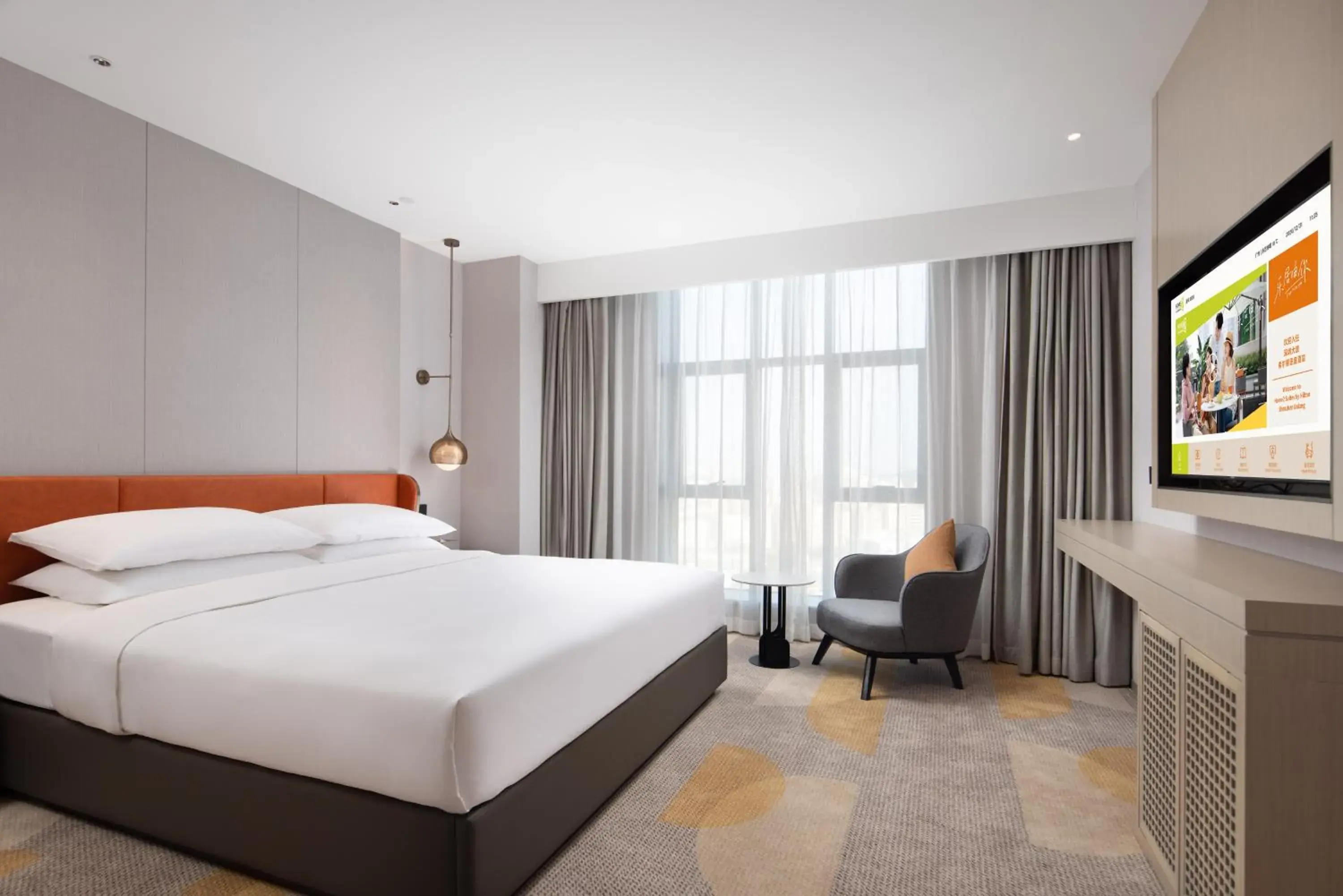 Bed in Home2 Suites By Hilton Shenzhen Dalang Bed in Home2 Suites By Hilton Shenzhen Dalang