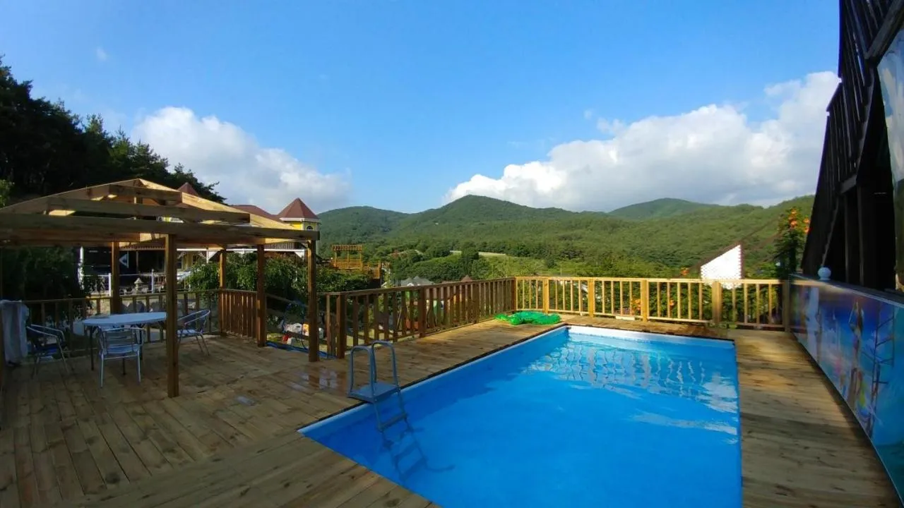 Swimming pool in Another world pension