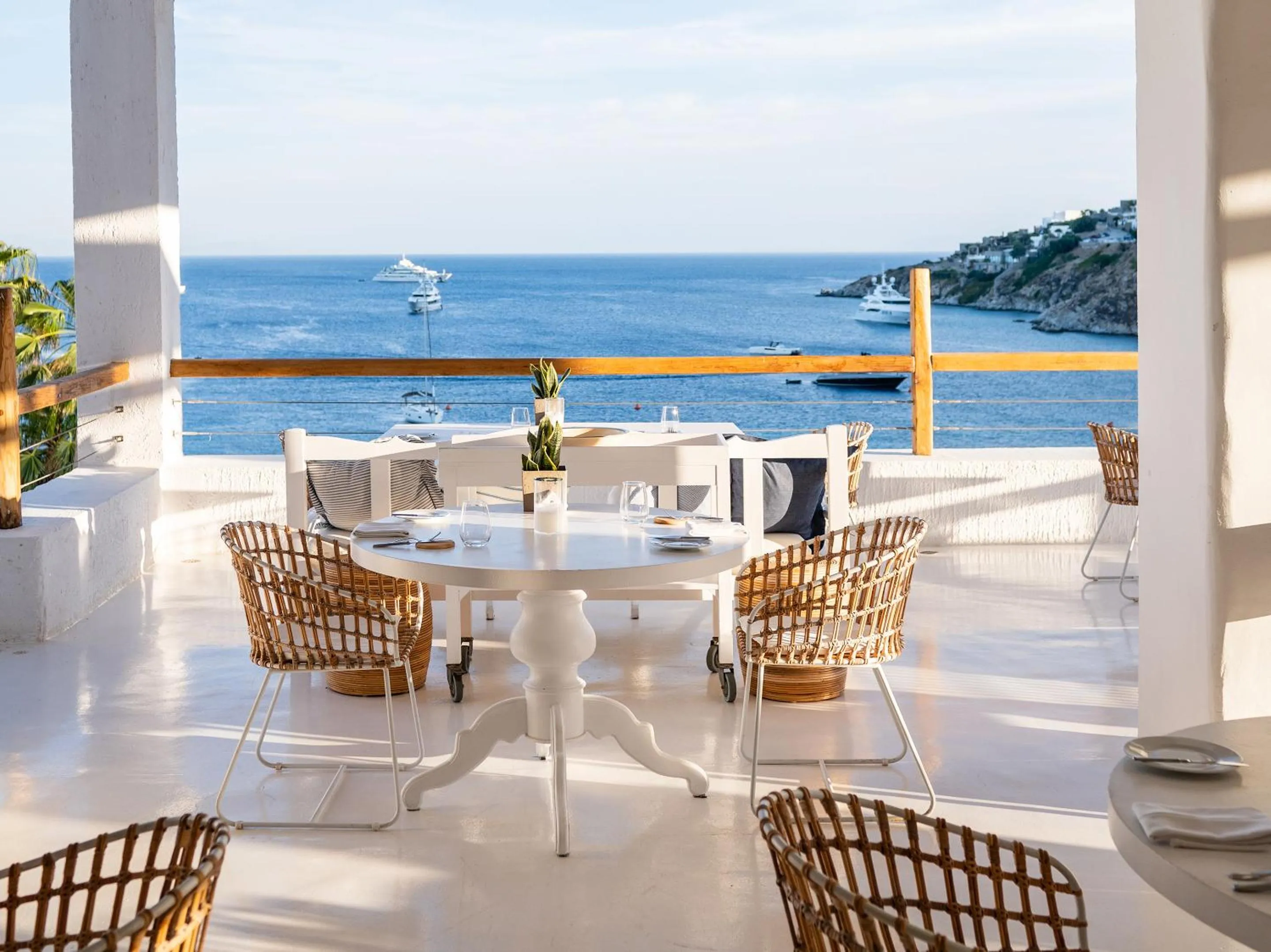 Dining area in Mykonos Blu, A Grecotel Resort to Live