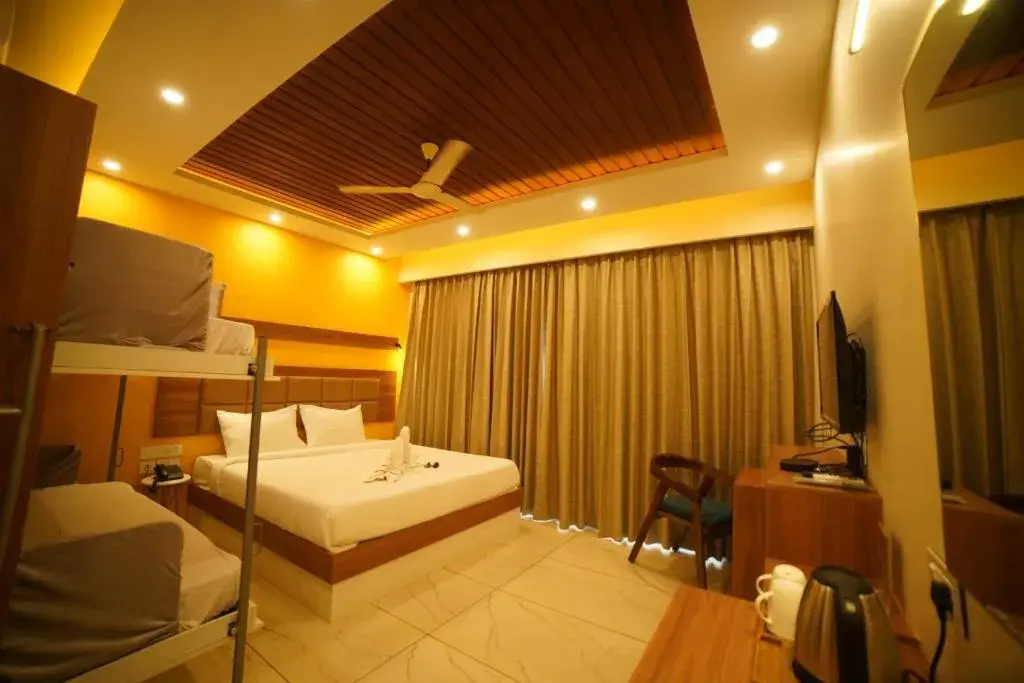 Bed in Aananda Wellness and Resorts Bed in Aananda Wellness and Resorts