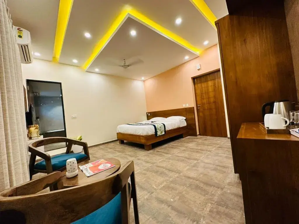 Bed in Aananda Wellness and Resorts Bed in Aananda Wellness and Resorts