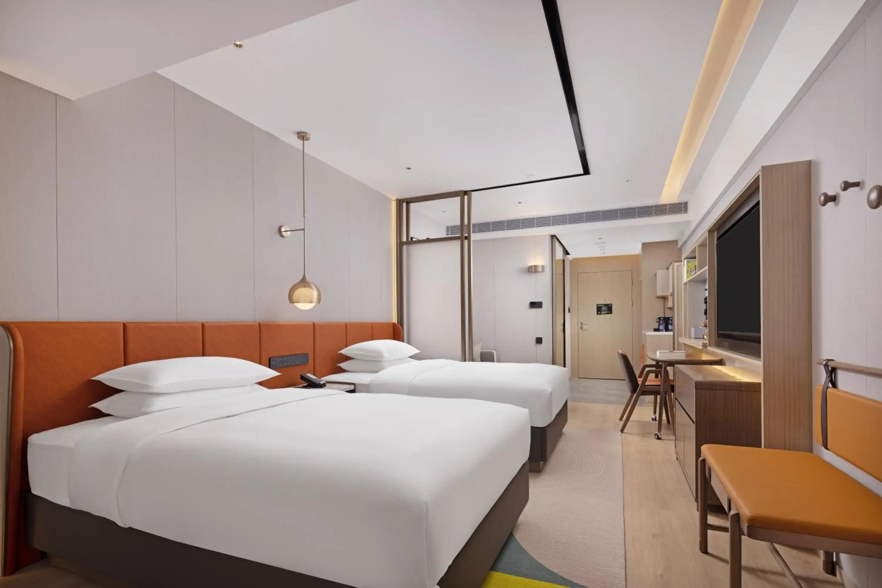 Bed in Home2 Suites by Hilton Chengdu Kuanzhai Alley Bed in Home2 Suites by Hilton Chengdu Kuanzhai Alley