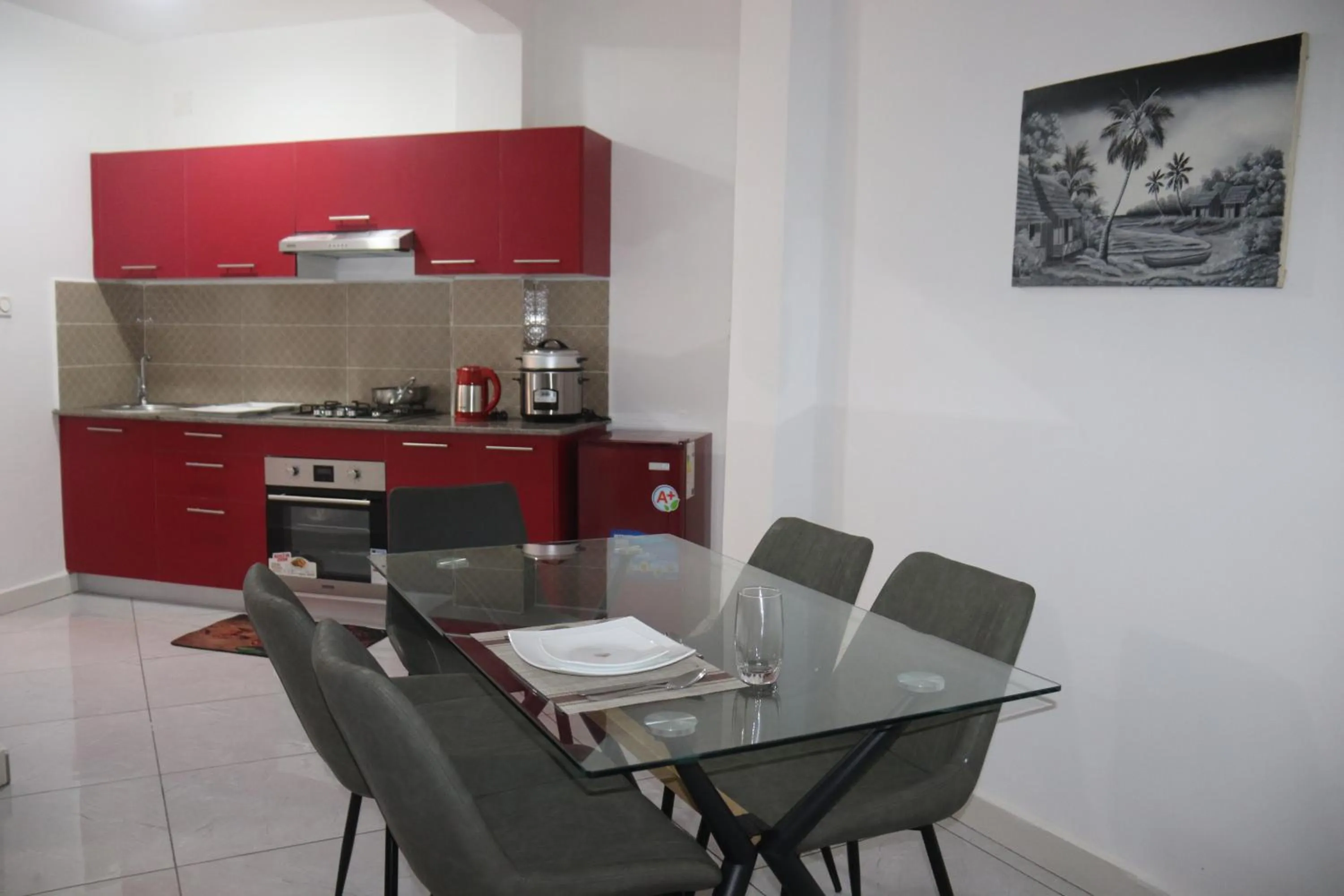 Dining area in Hary's Aparthotel