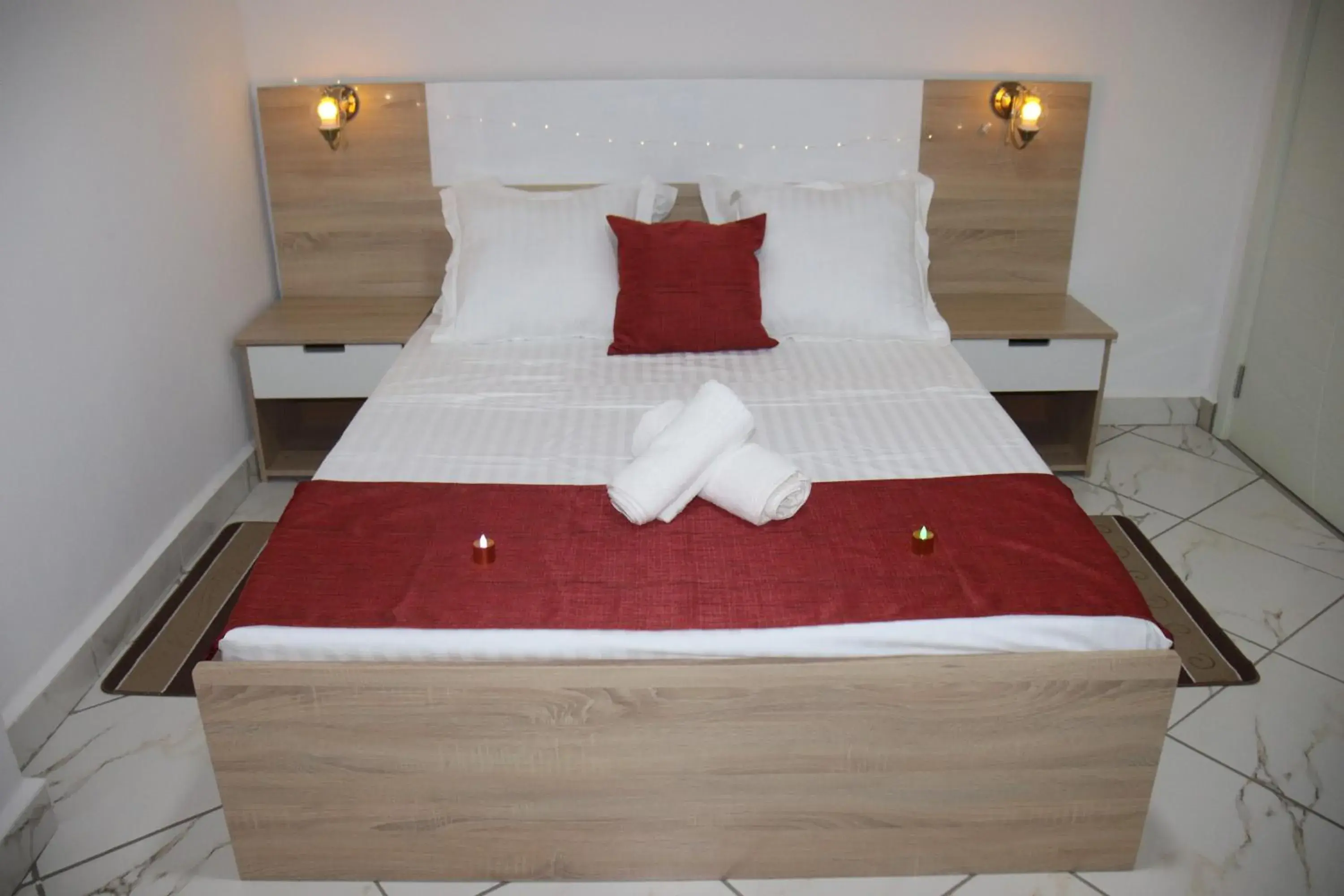 Bed in Hary's Aparthotel Bed in Hary's Aparthotel