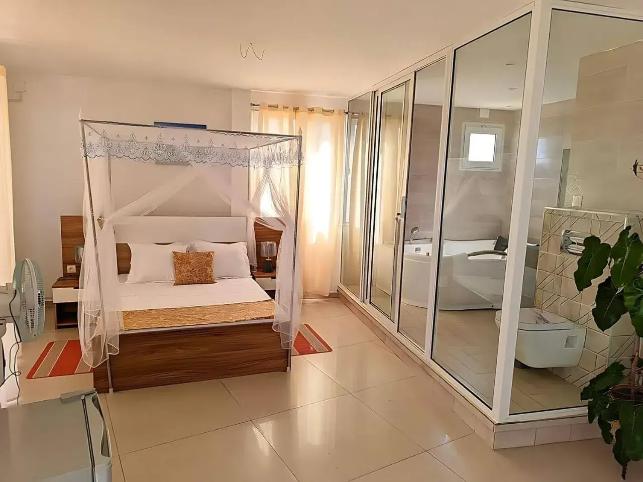 Bed in Hary's Aparthotel Bed in Hary's Aparthotel