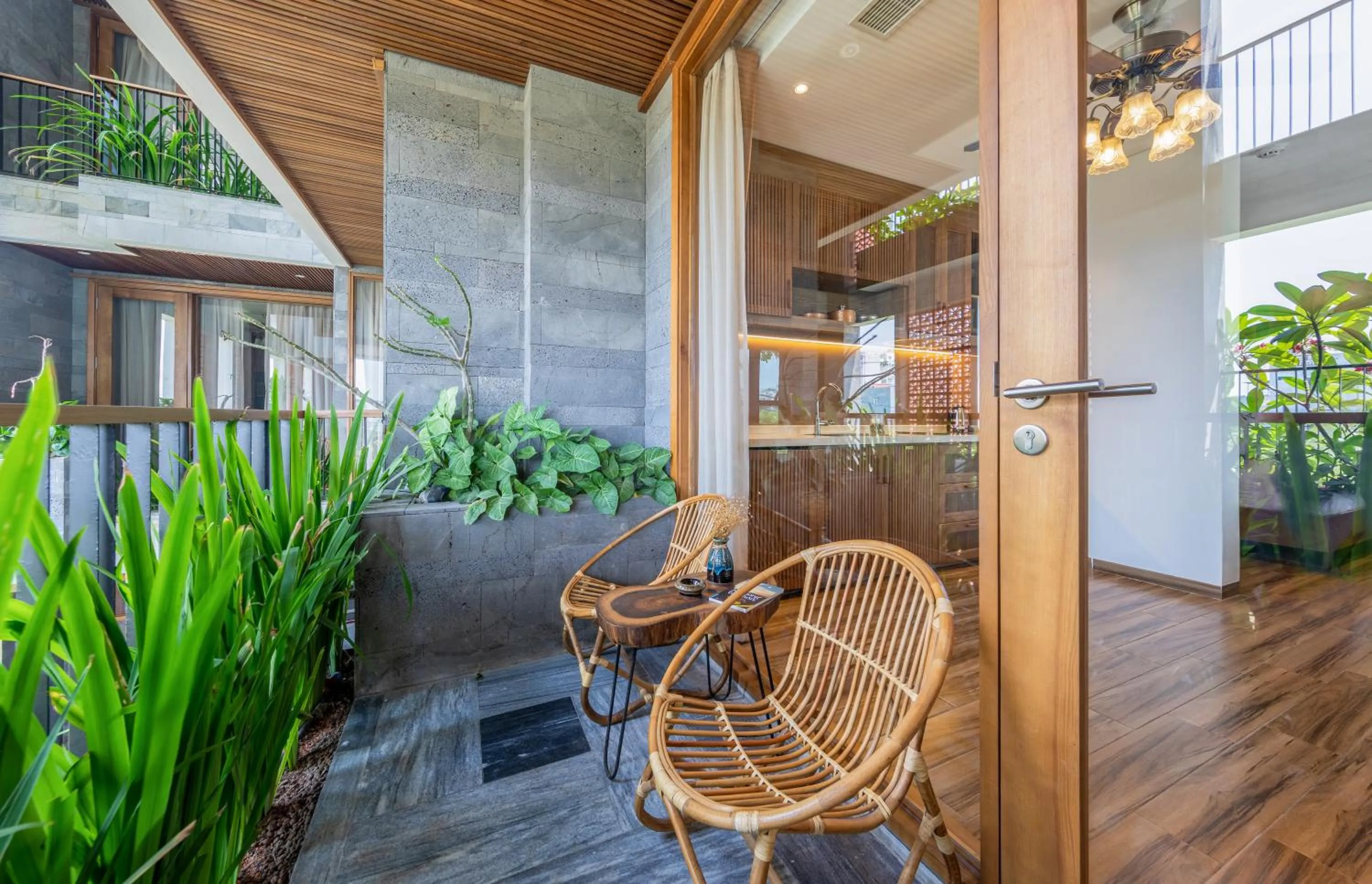 Balcony/Terrace in Bonny Boutique Hotel Da Nang