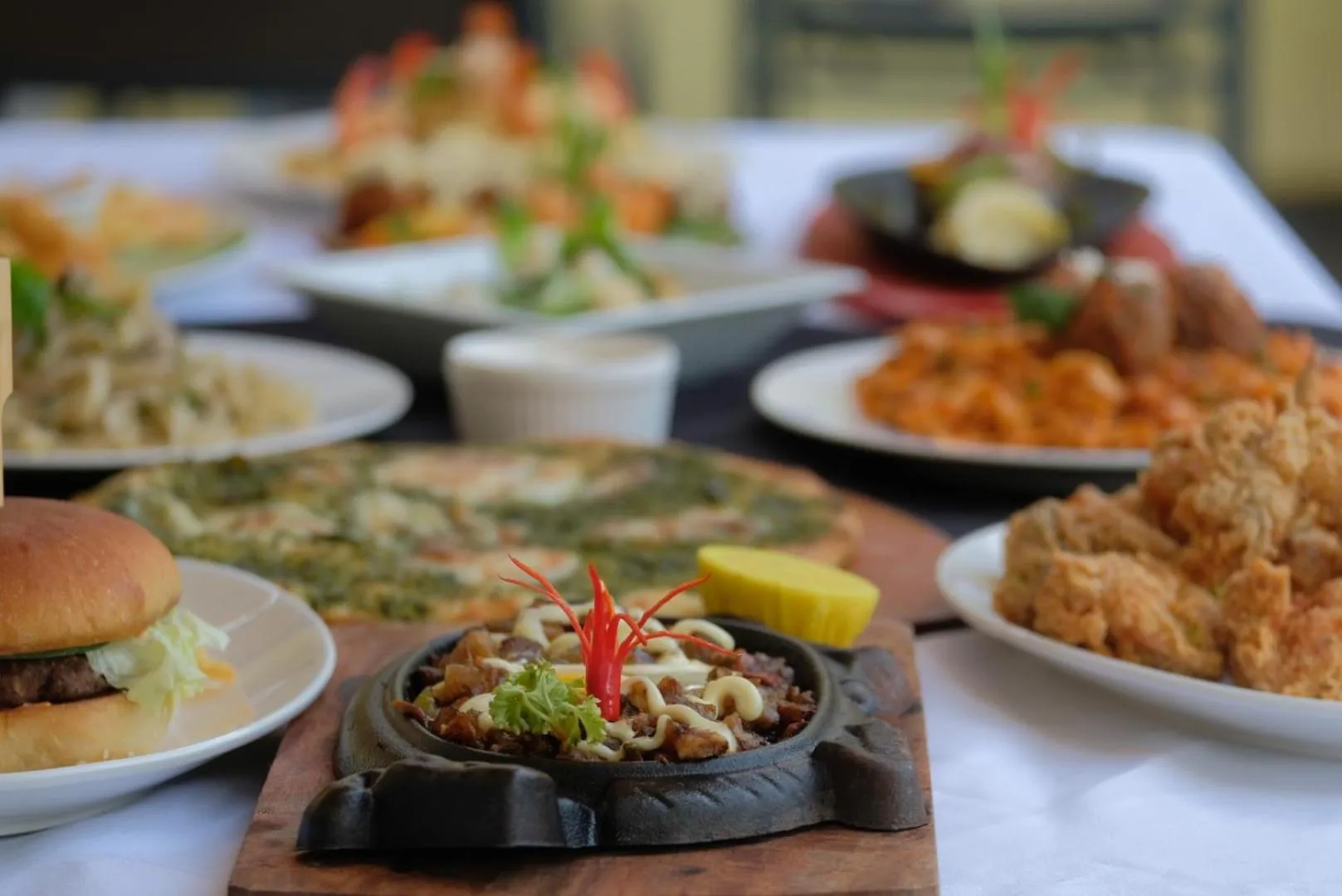 Food in Villa Italia Hotel