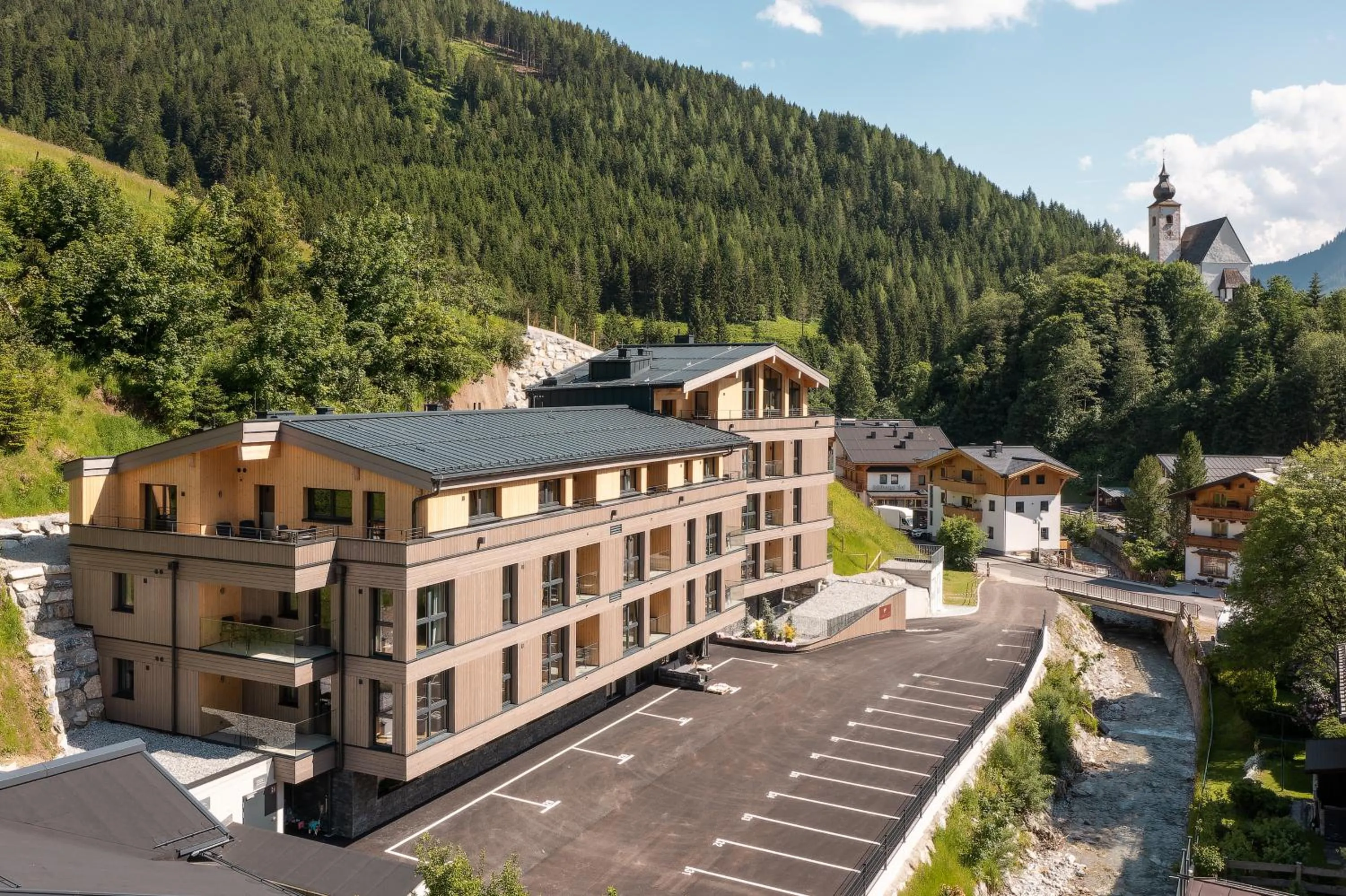 Property building in AlpenParks Wildbach Lodge Hochkönig