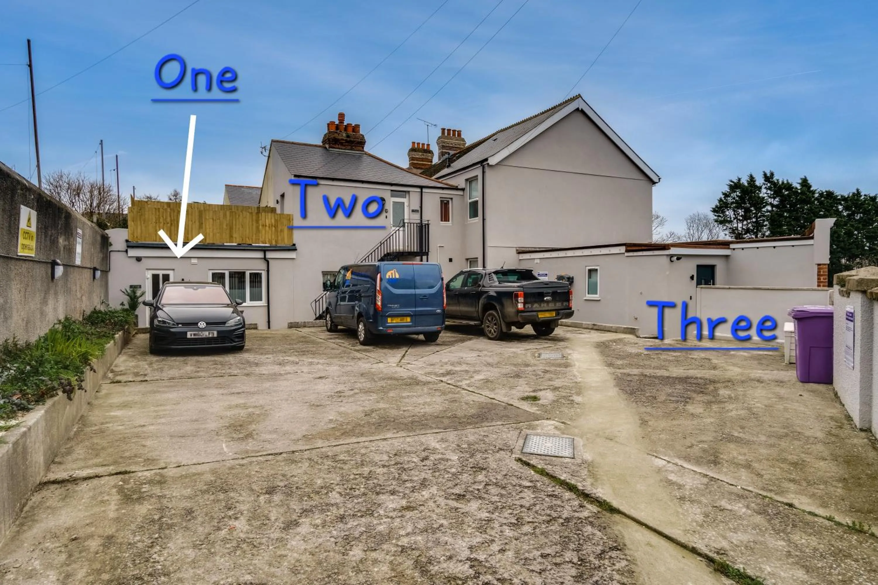 Parking in Apartment Two by Ocean City Retreats - Two bedrooms, private car park