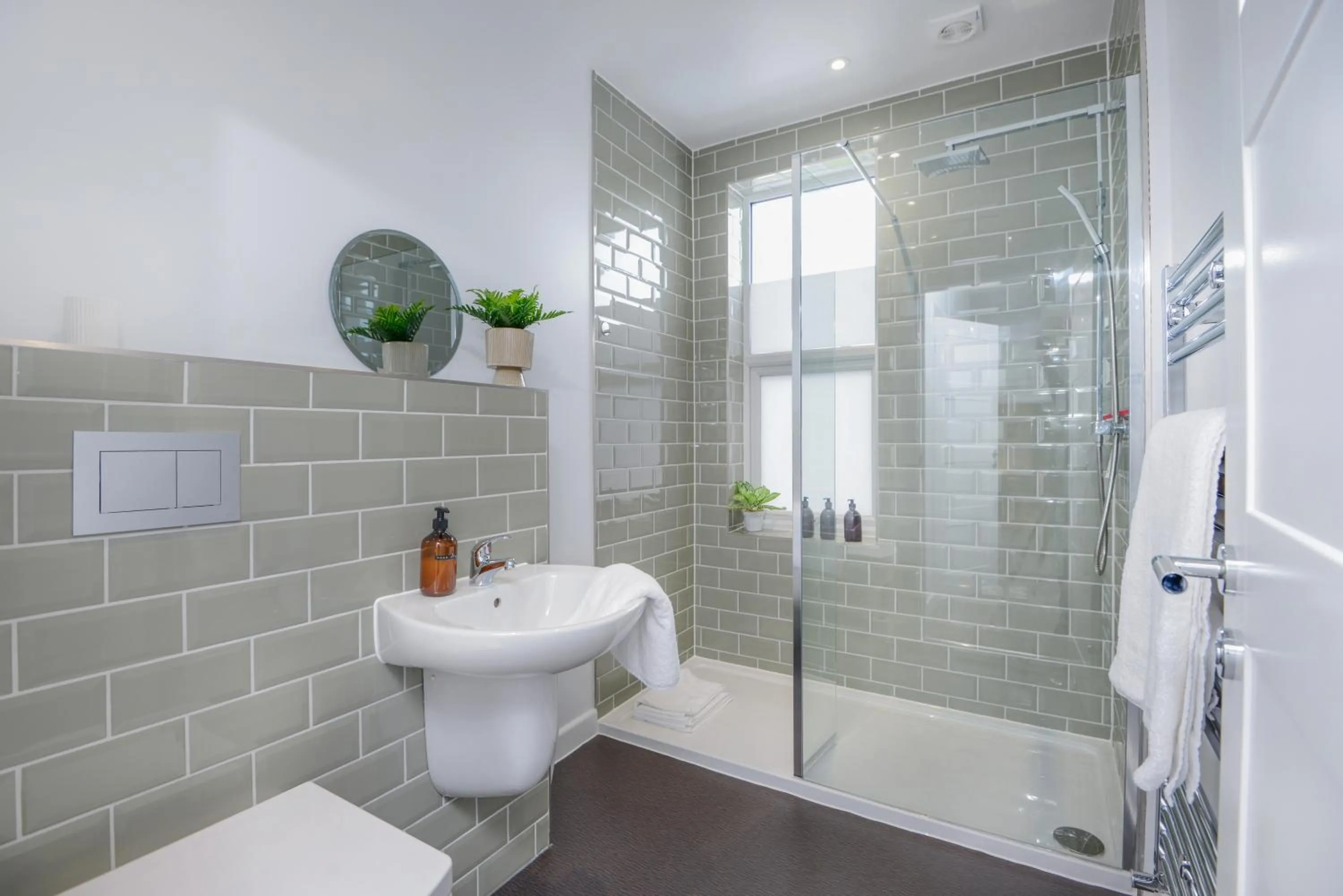 Shower in Apartment Two by Ocean City Retreats - Two bedrooms, private car park