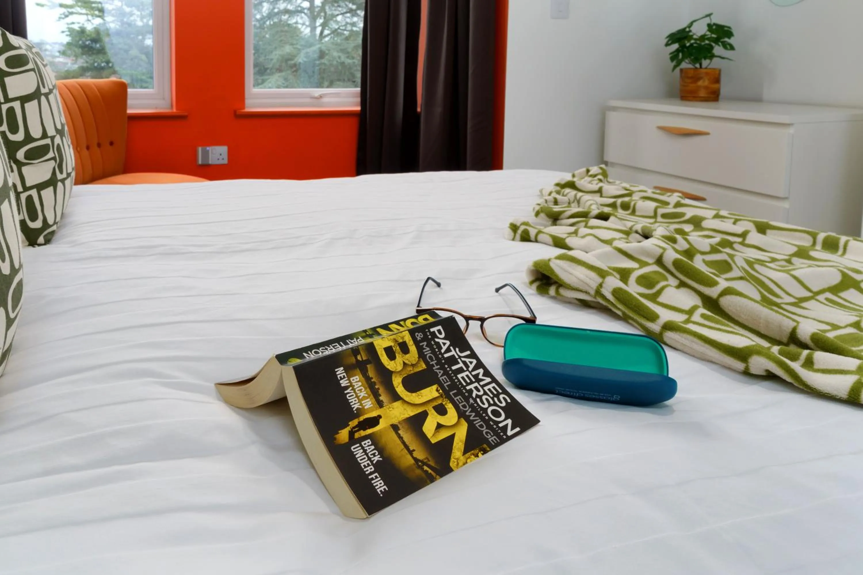 Bedroom, Bed in Apartment Two by Ocean City Retreats - Two bedrooms, private car park