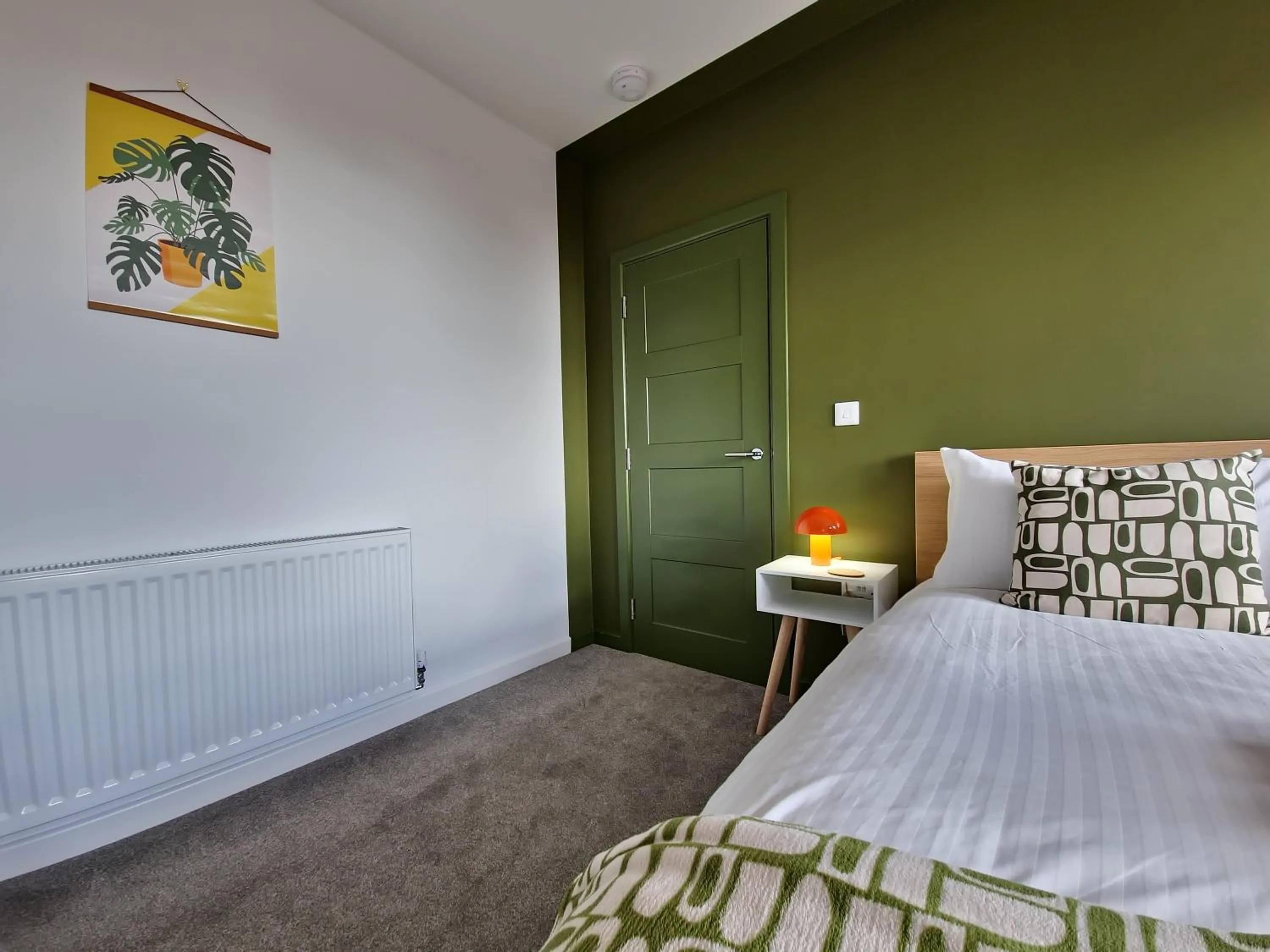 Bedroom, Bed in Apartment Two by Ocean City Retreats - Two bedrooms, private car park