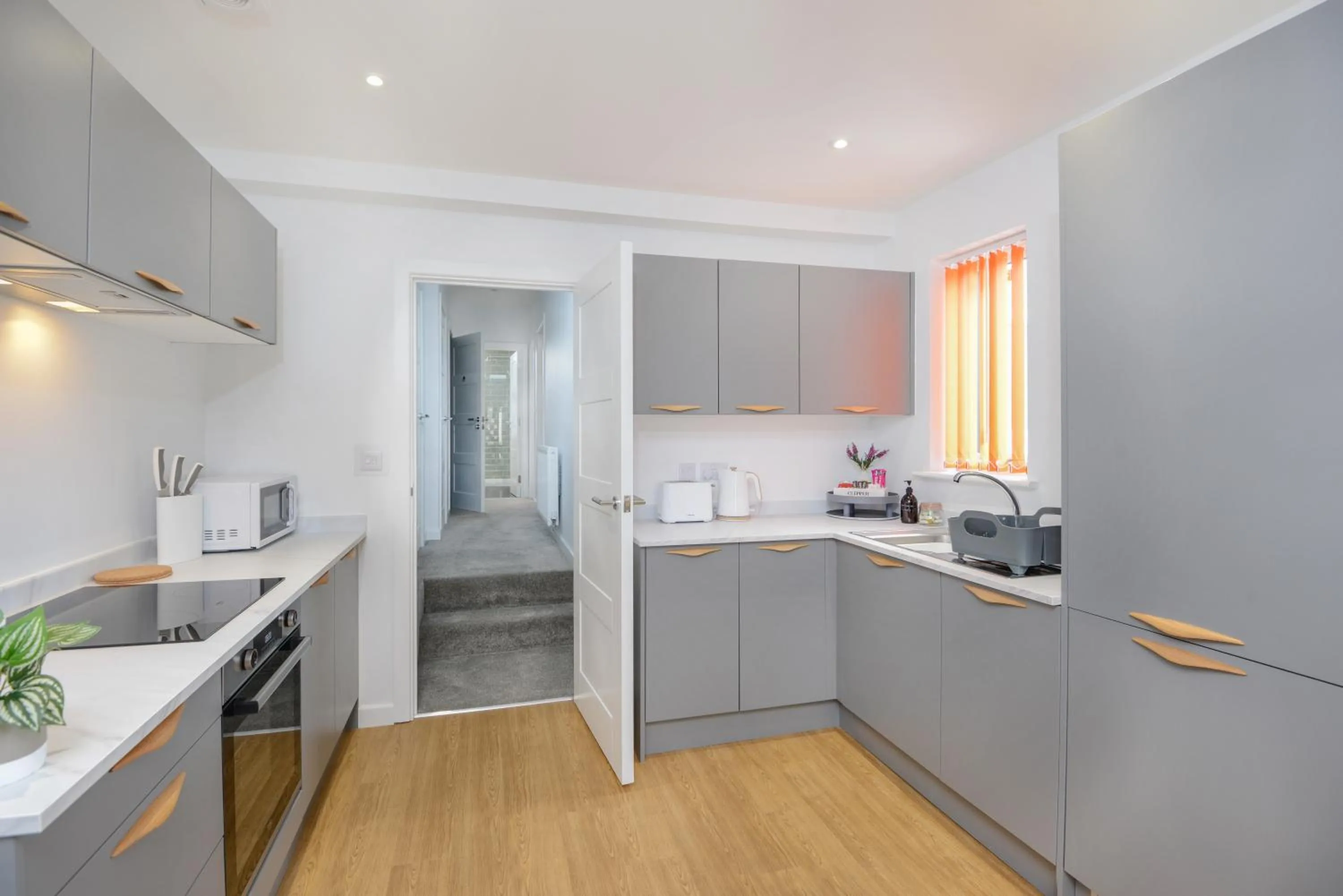 Kitchen or kitchenette in Apartment Two by Ocean City Retreats - Two bedrooms, private car park