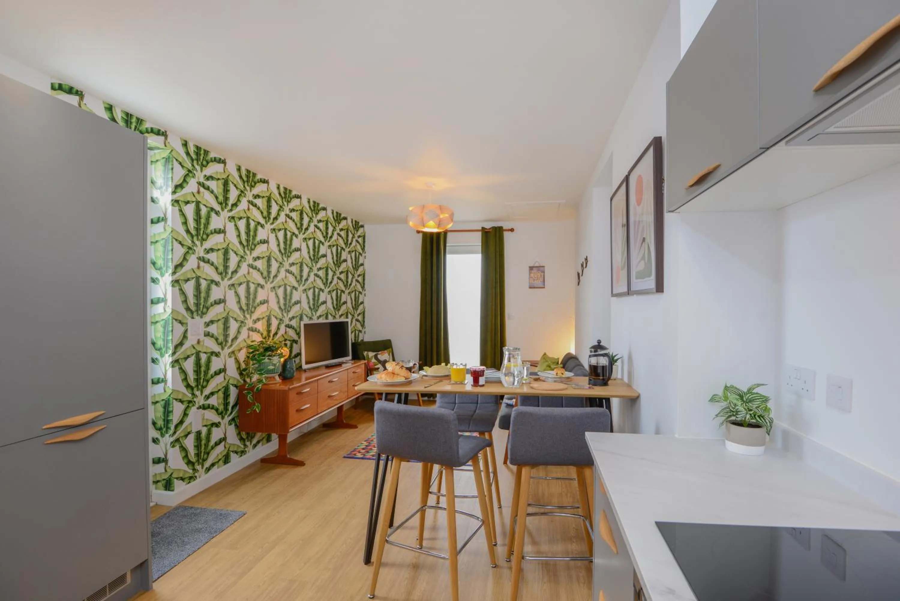Kitchen or kitchenette in Apartment Two by Ocean City Retreats - Two bedrooms, private car park