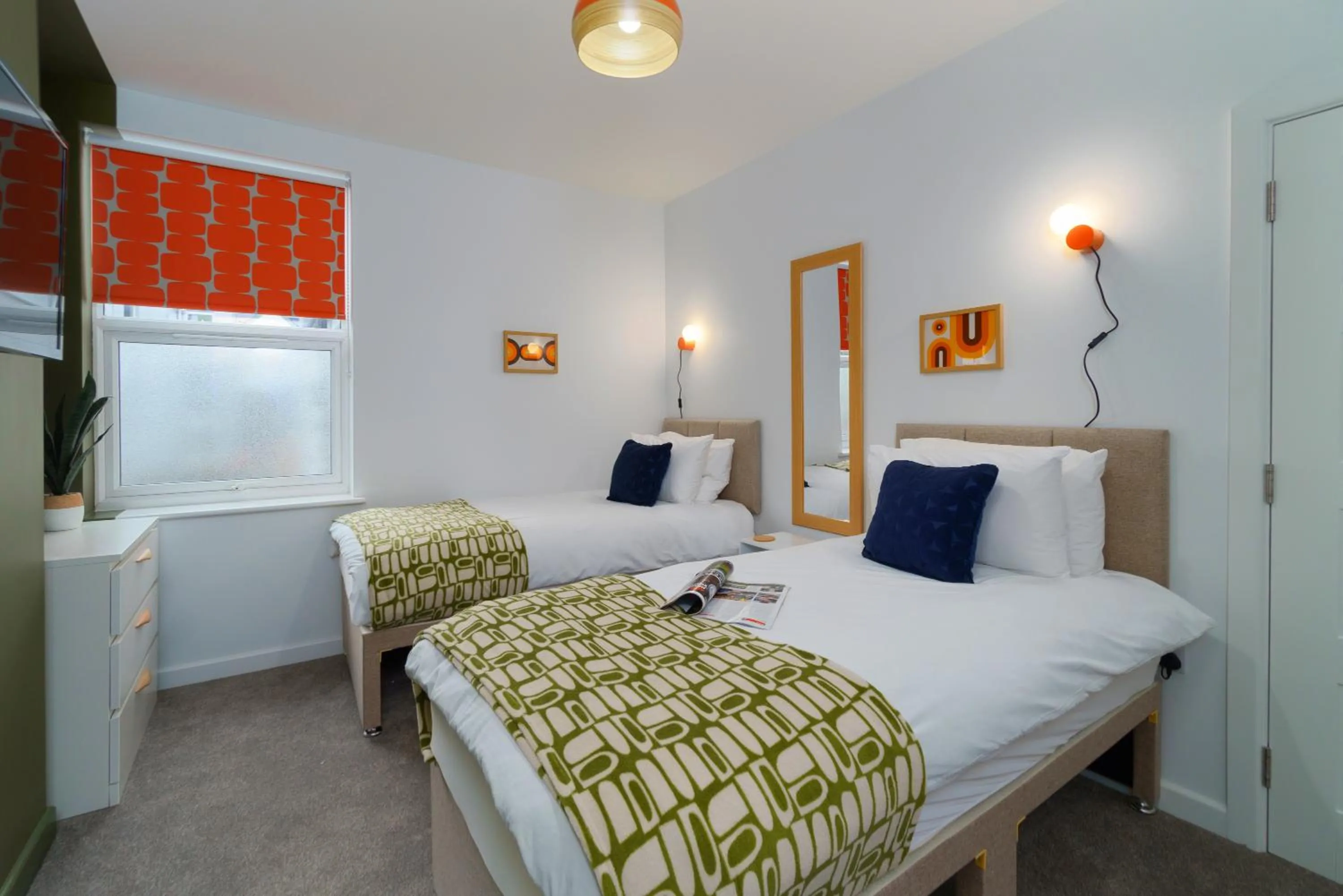 Photo of the whole room, Bed in Apartment Two by Ocean City Retreats - Two bedrooms, private car park