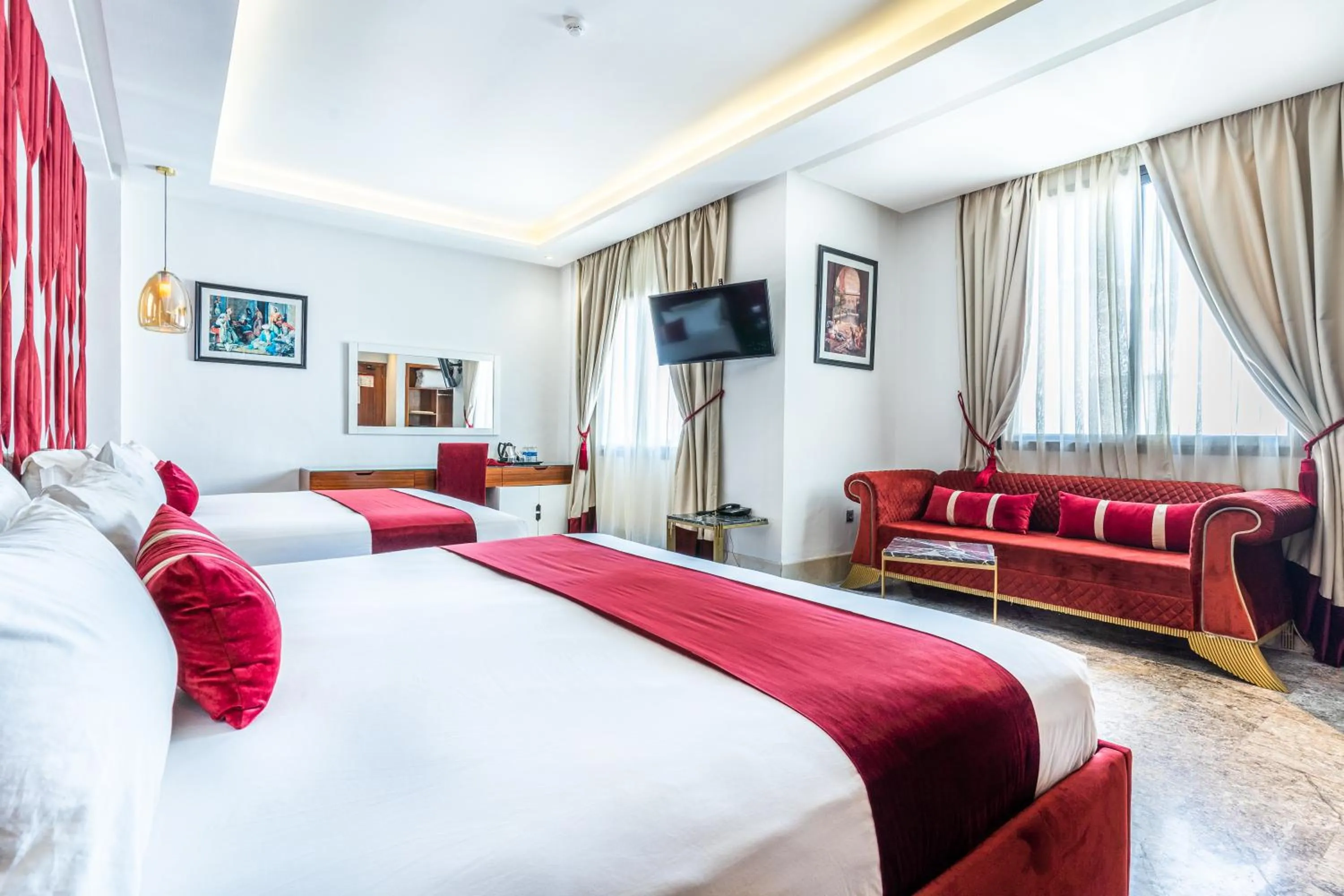 Communal lounge/ TV room, Bed in One Hotel Casablanca