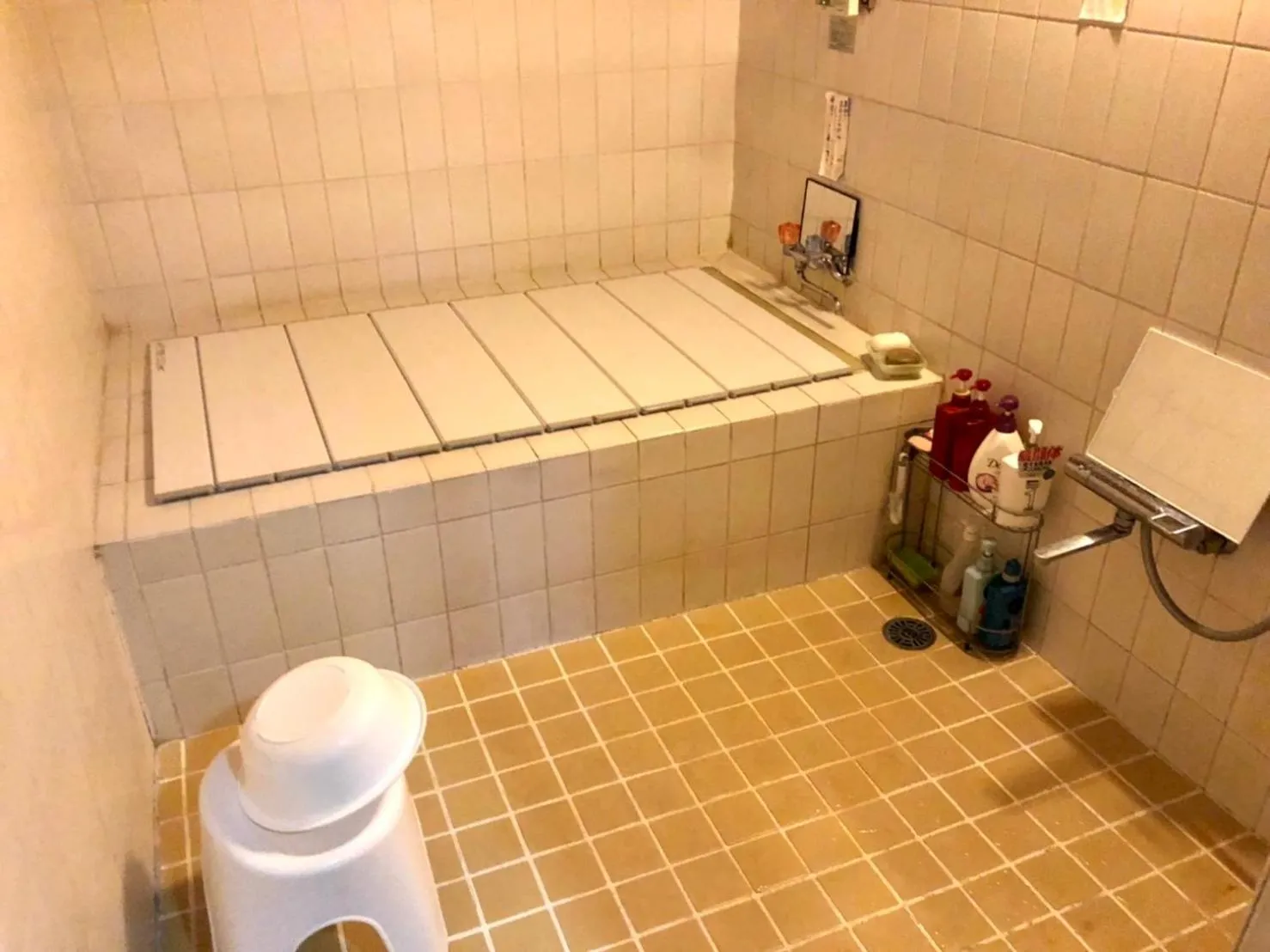 Shower in Kappo Ryokan Uoichi