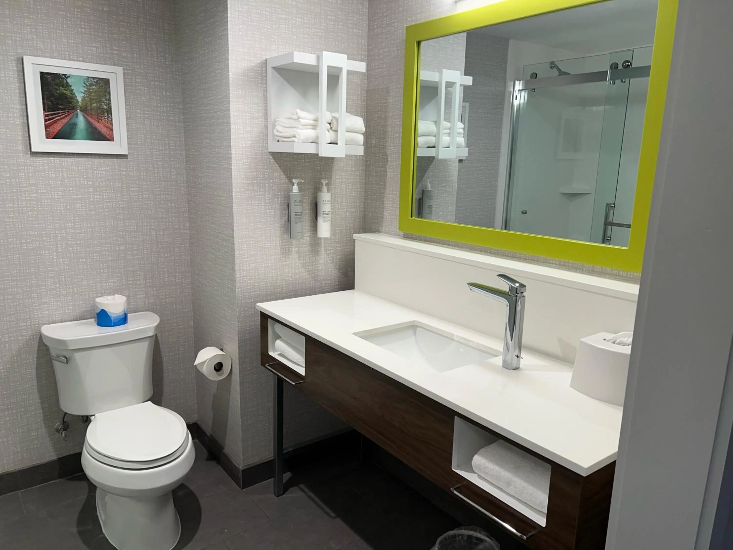 Bathroom in Hampton Inn Lincoln White Mountains