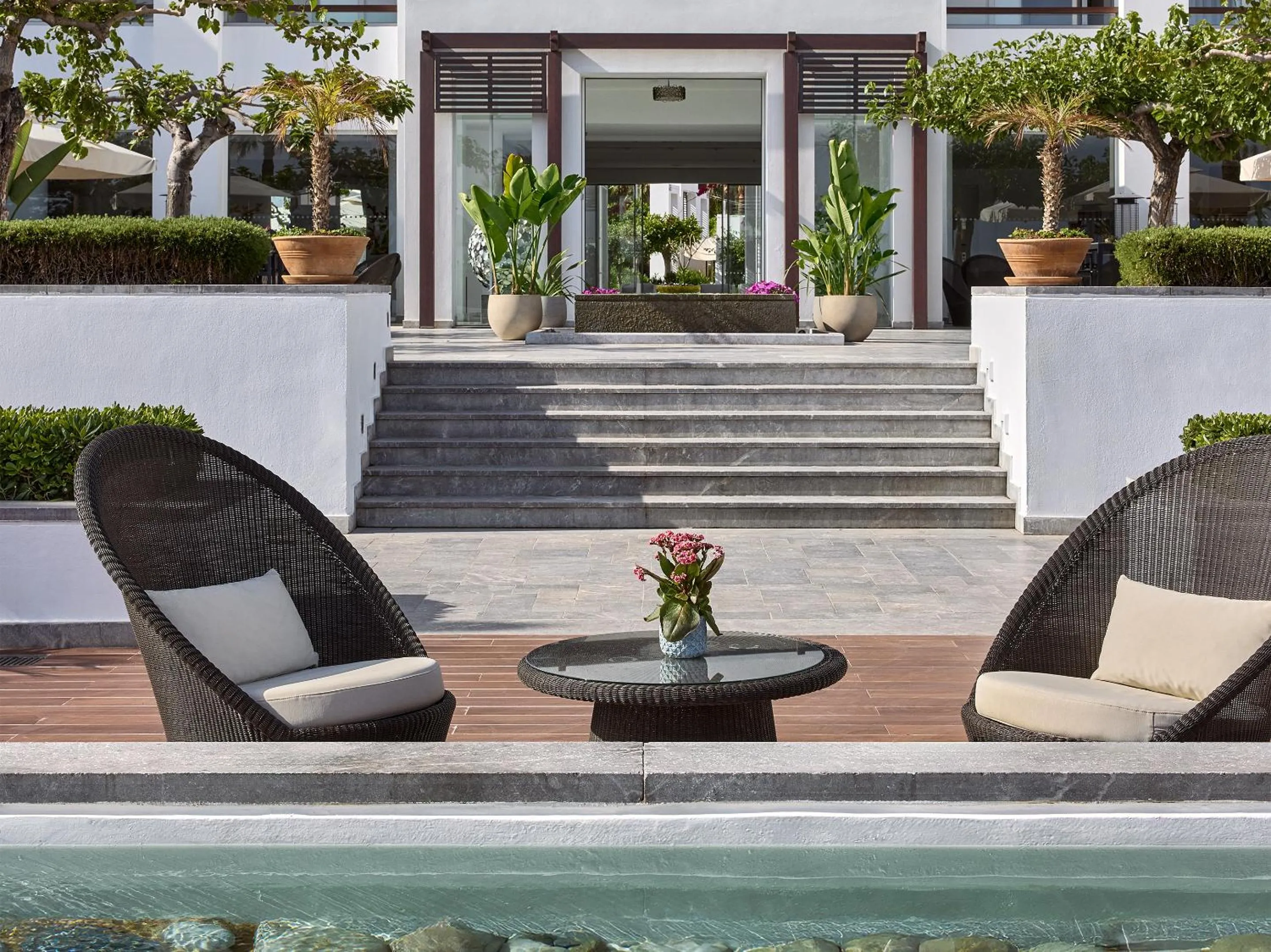 Facade/entrance in Grecotel Creta Palace