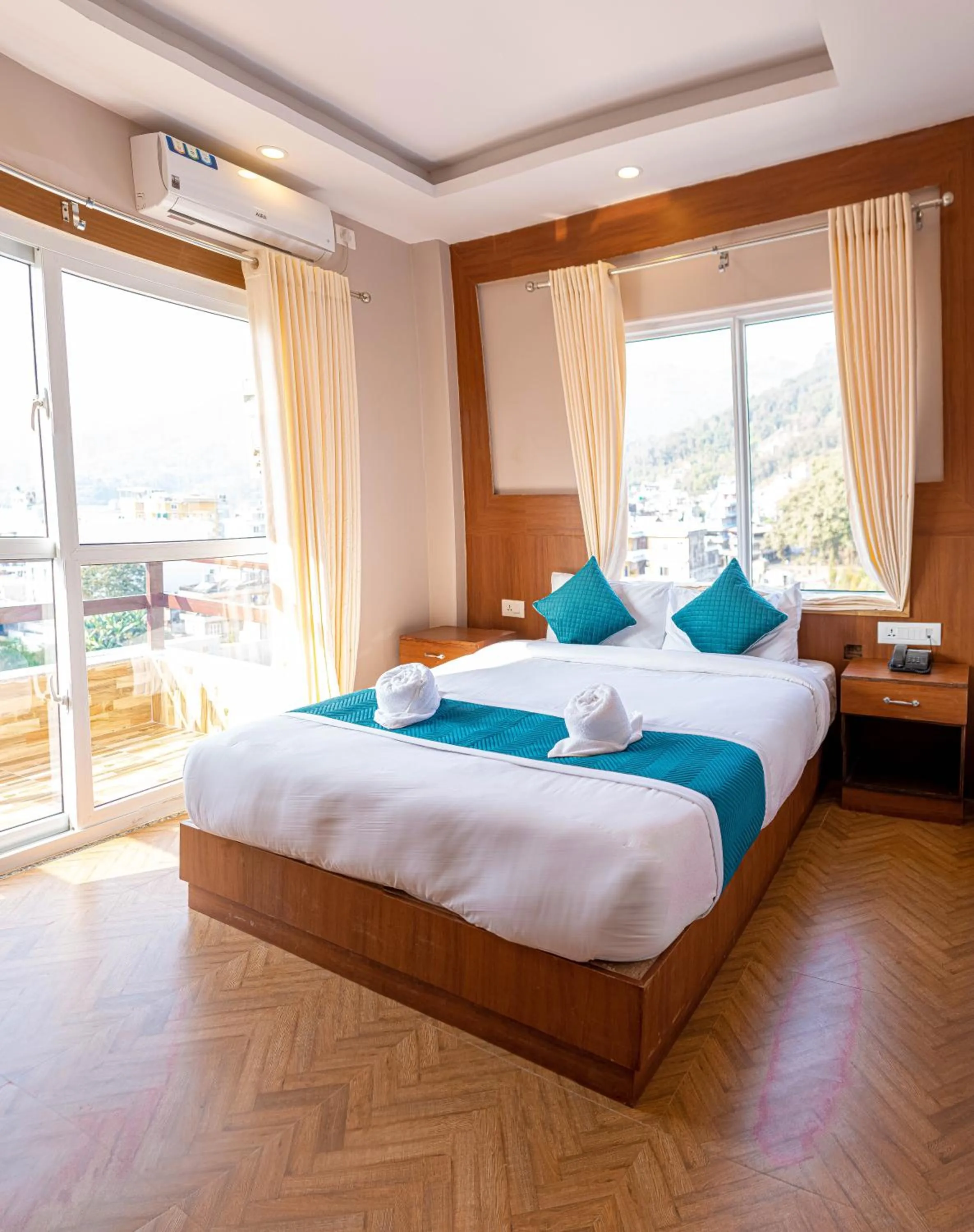 Bed in Majheri Resort and Spa