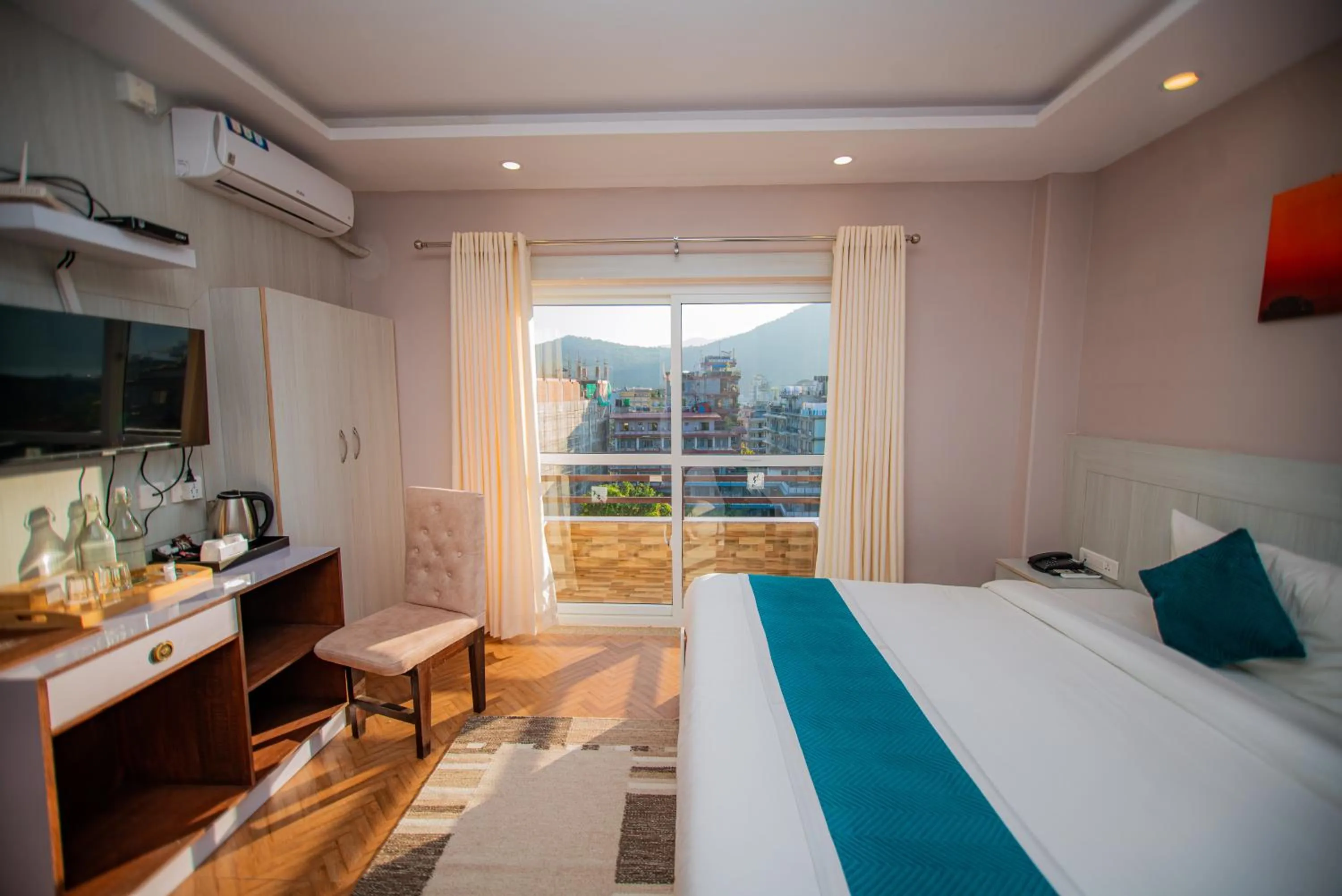 Bed in Majheri Resort and Spa