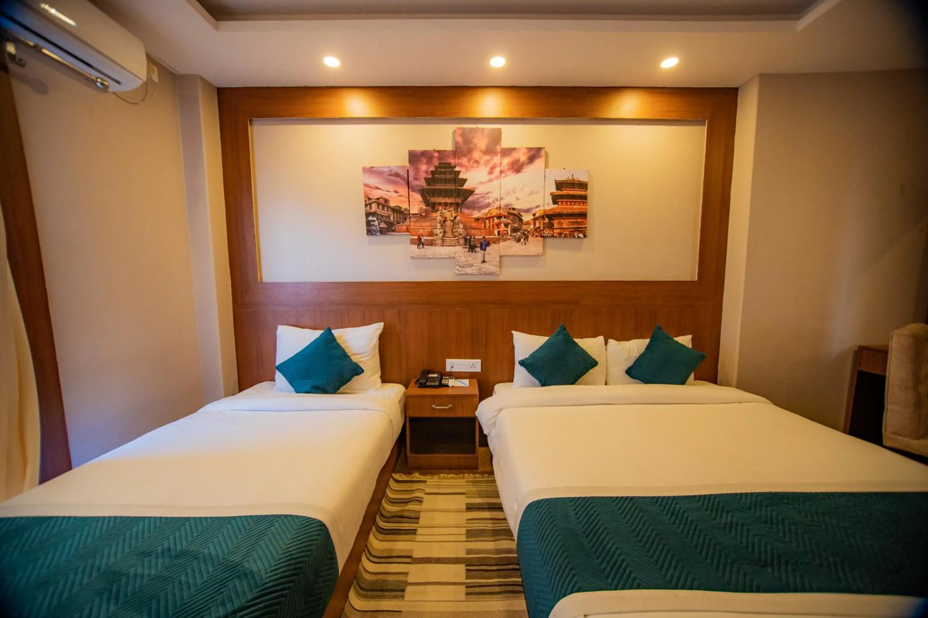 Bed in Majheri Resort and Spa