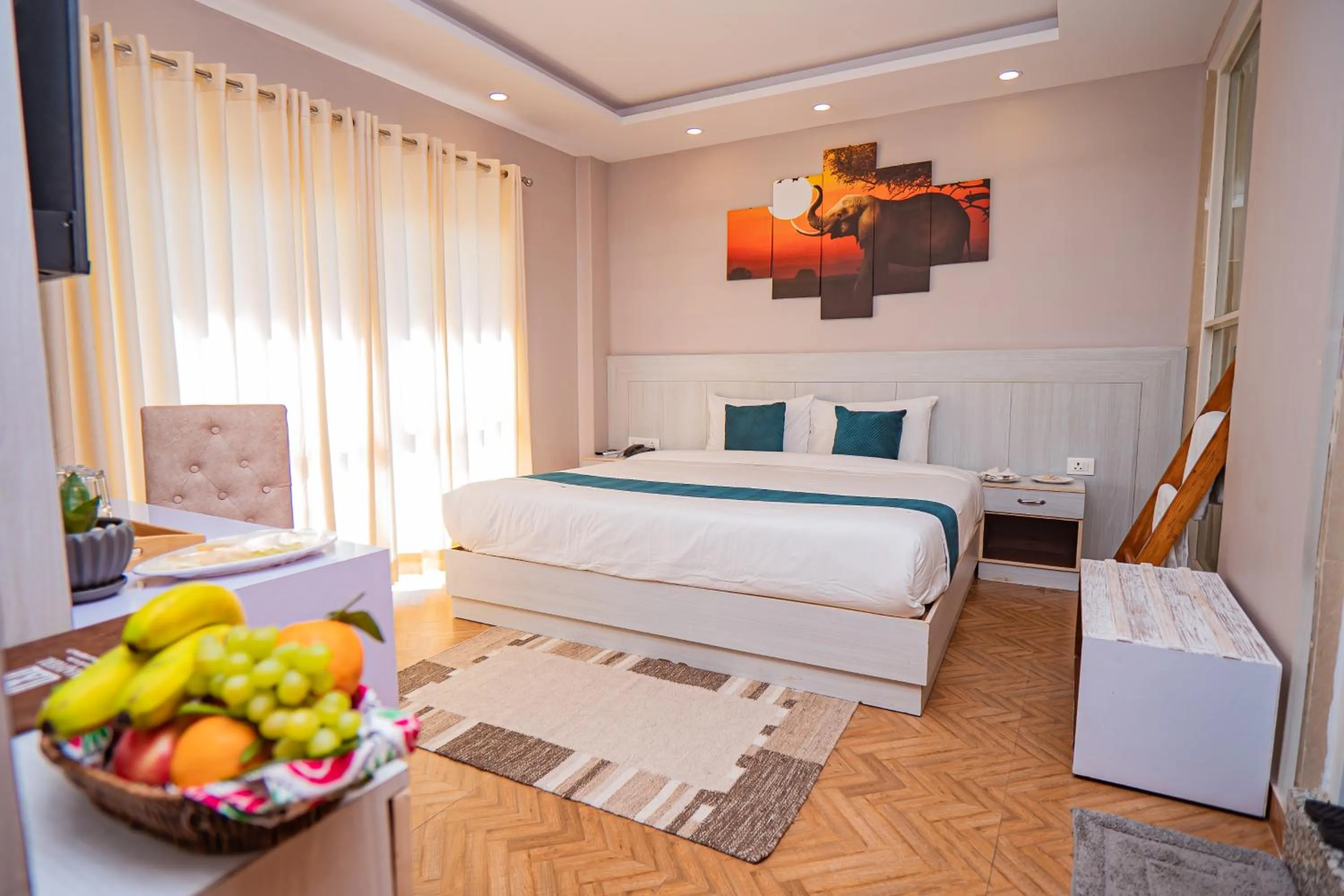 Bed in Majheri Resort and Spa