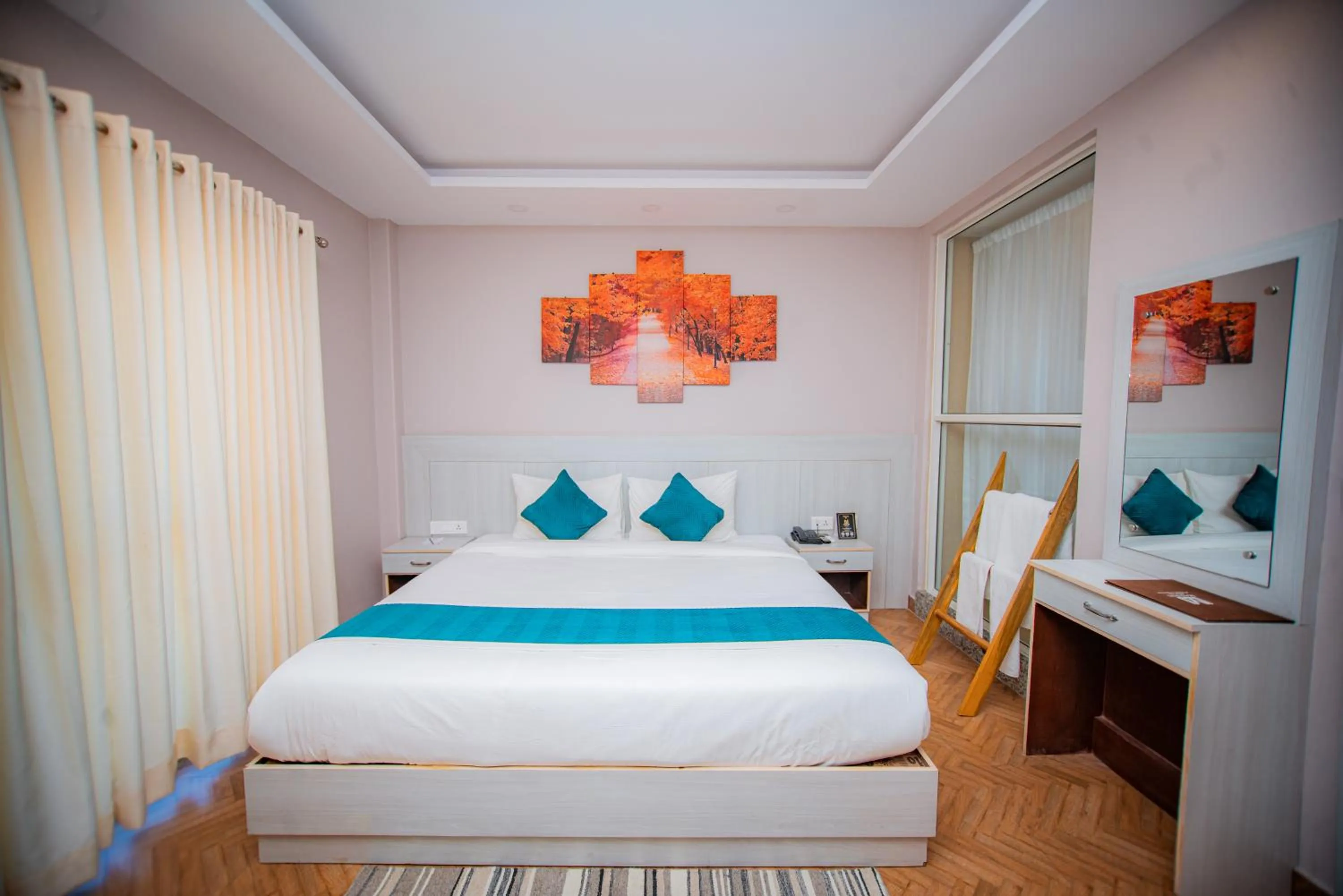 Bed in Majheri Resort and Spa