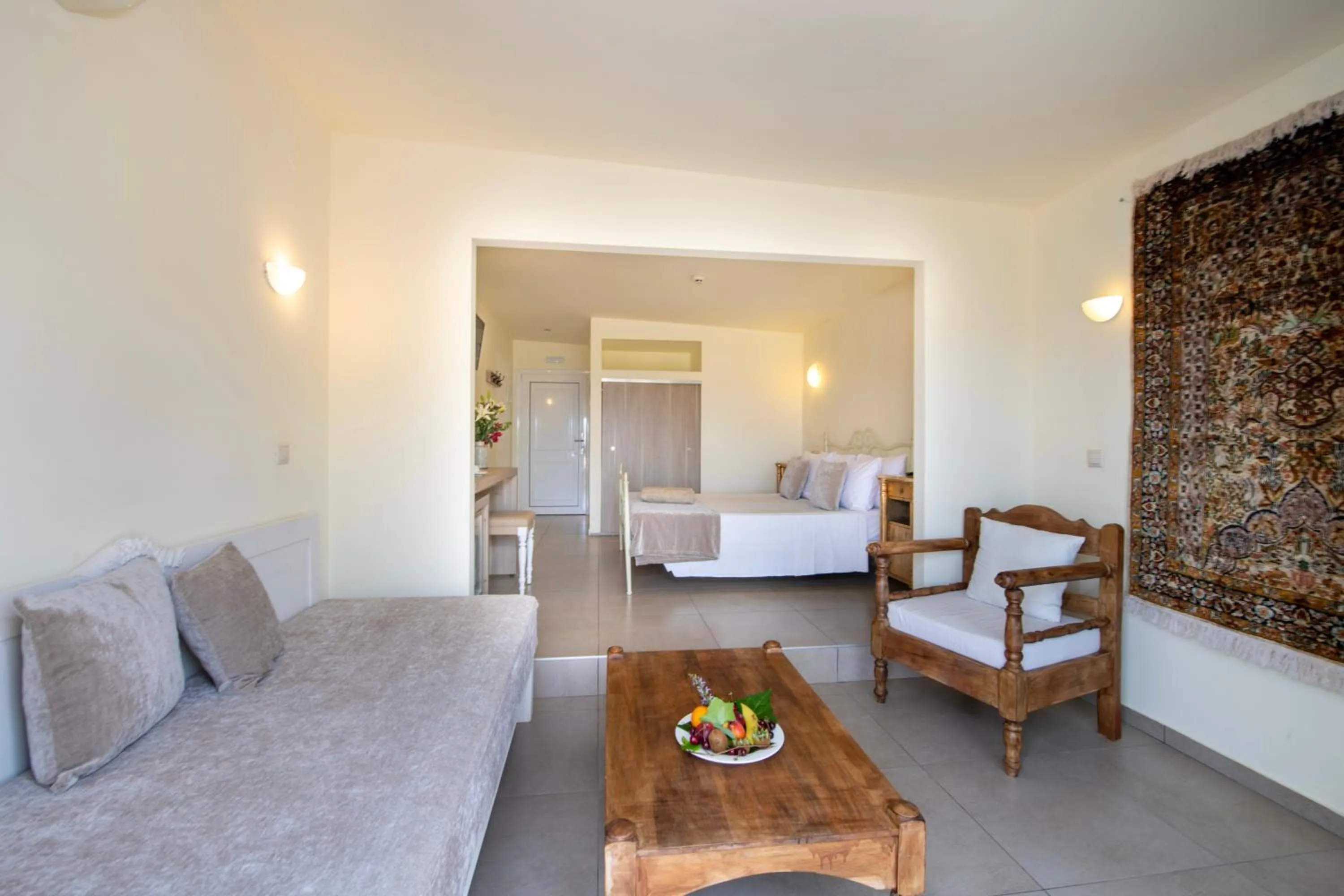 Living room, Bed in Orpheas Resort Hotel (Adults Only)