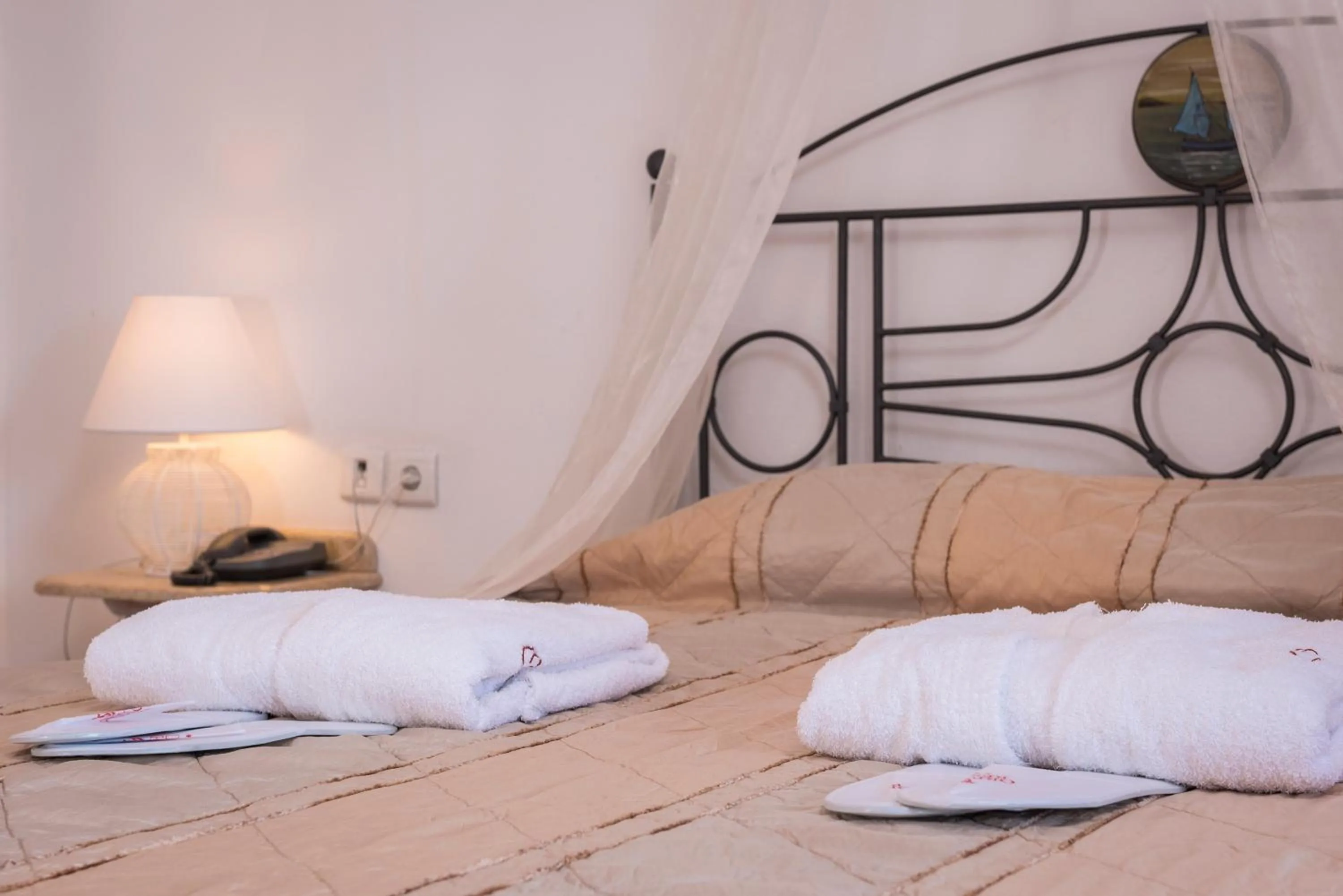 Bed in Orpheas Resort Hotel (Adults Only)