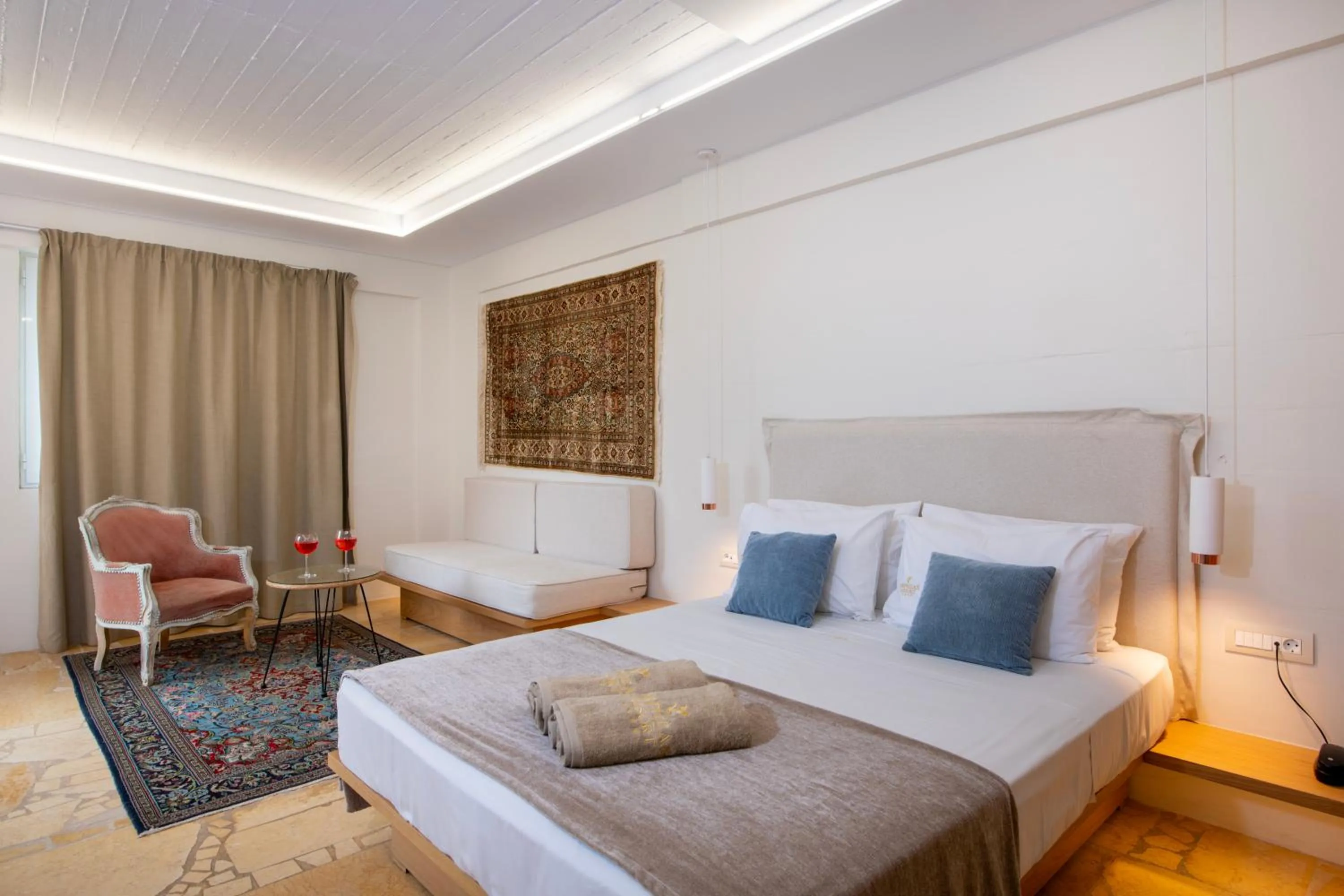 Bedroom, Bed in Orpheas Resort Hotel (Adults Only)