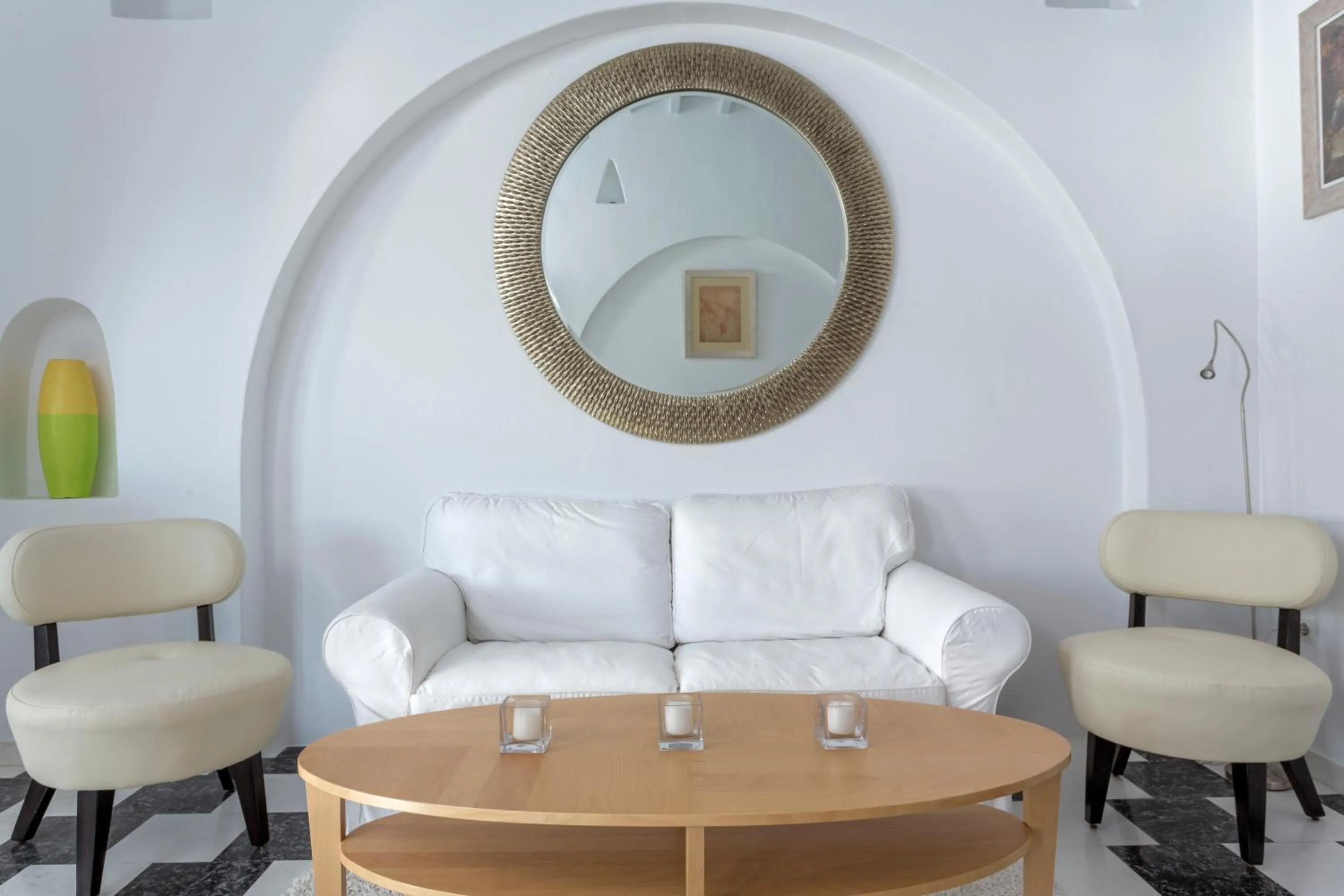 Seating area in Greco Philia Hotel Boutique