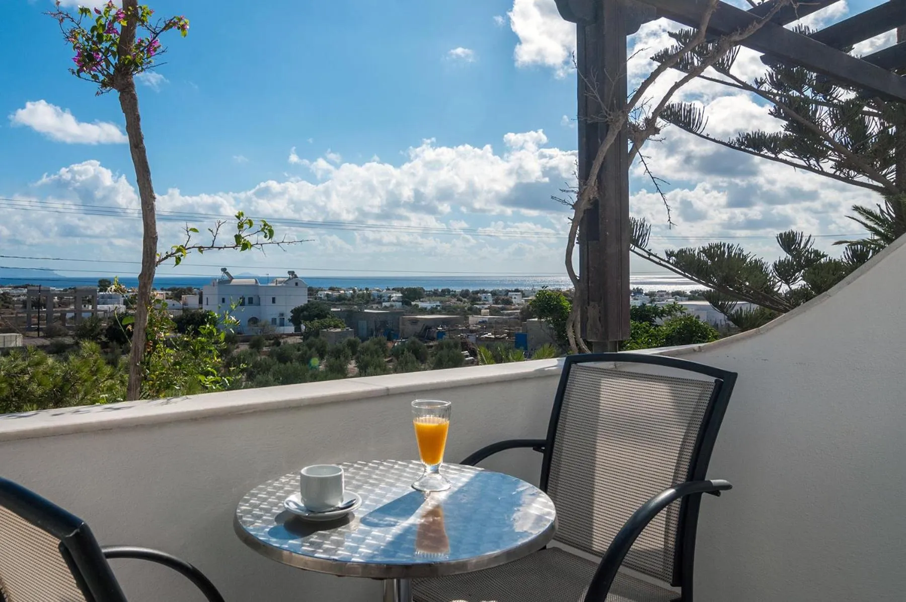 Balcony/Terrace in Holiday Beach Resort Santorini