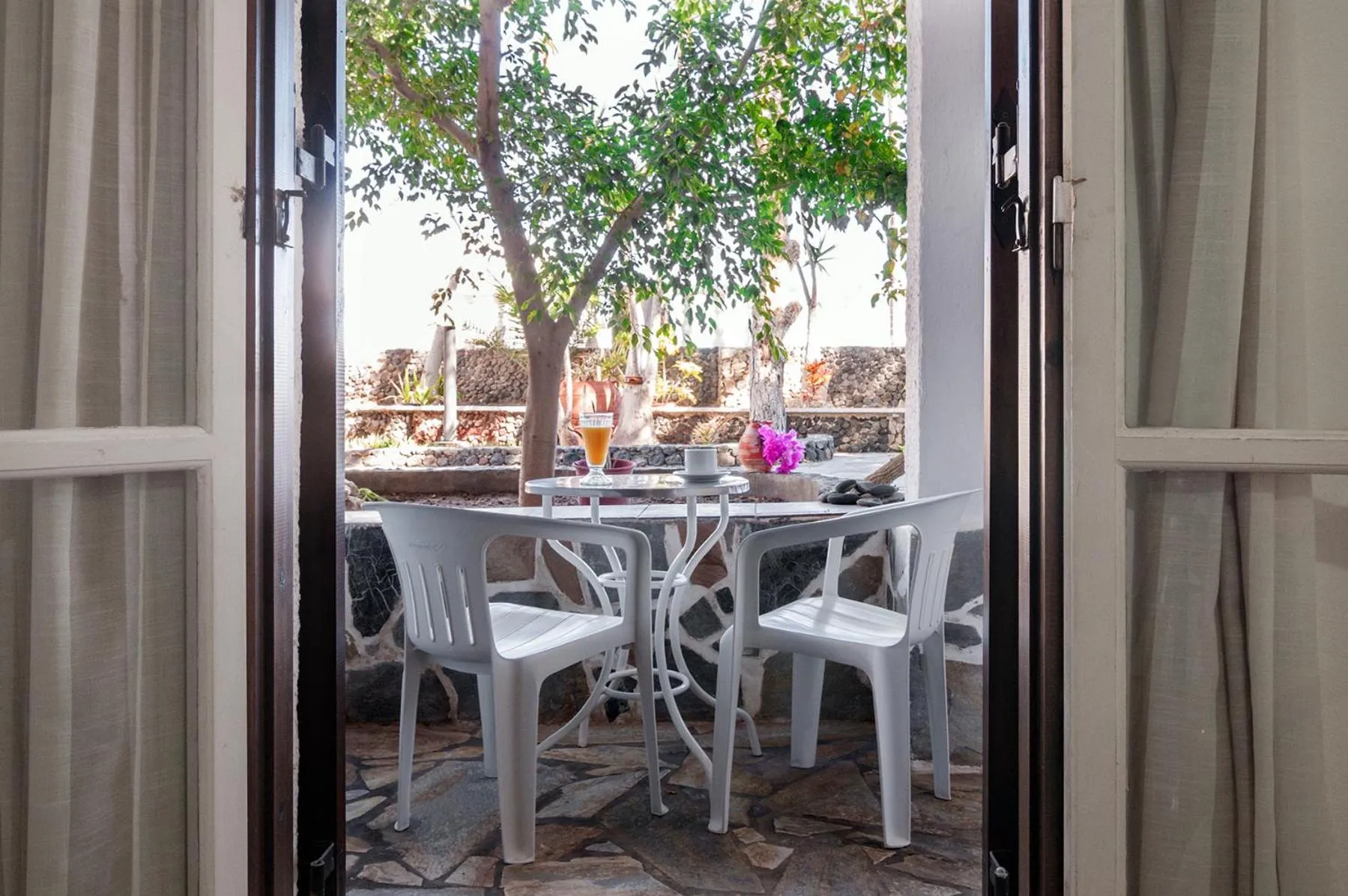 Balcony/Terrace in Holiday Beach Resort Santorini