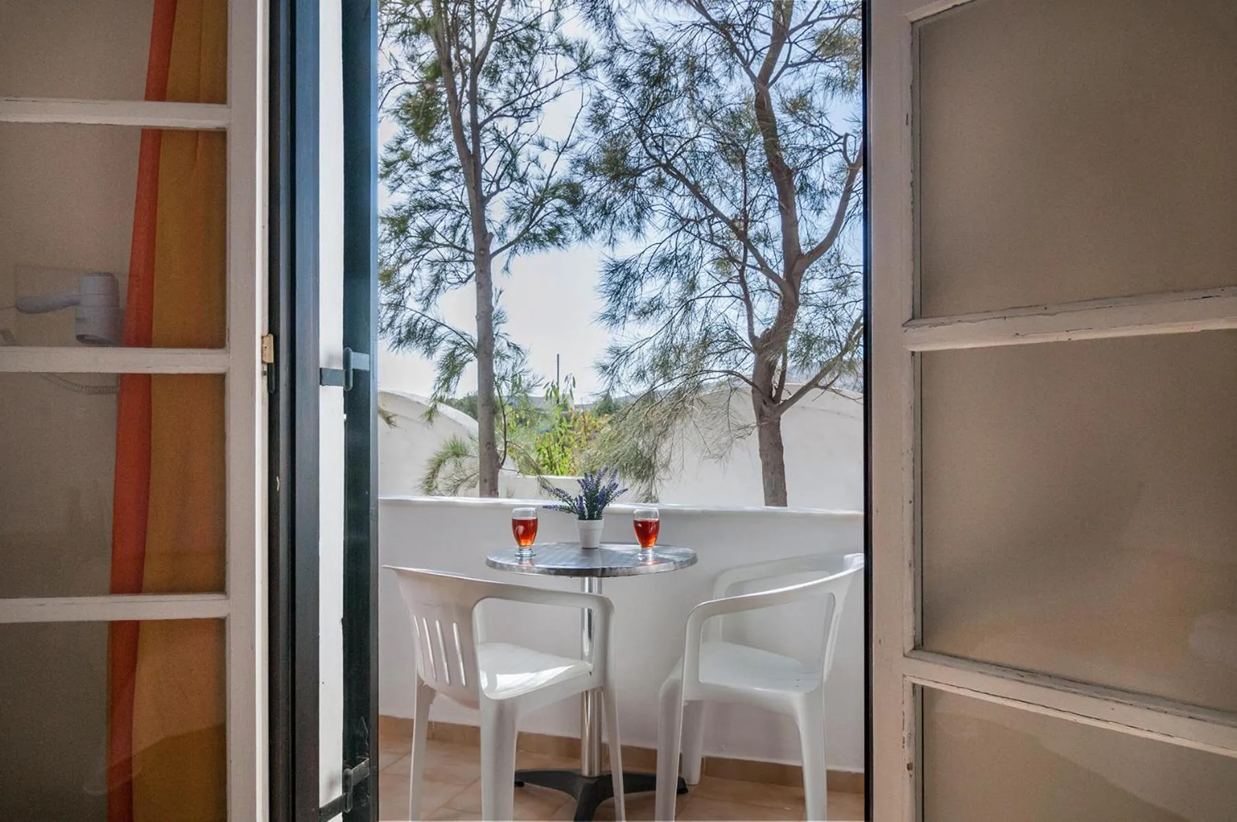 Balcony/Terrace in Holiday Beach Resort Santorini