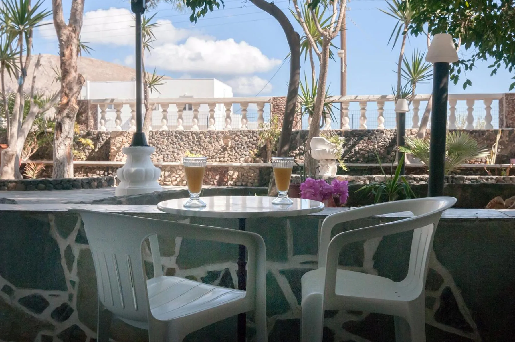 Balcony/Terrace in Holiday Beach Resort Santorini