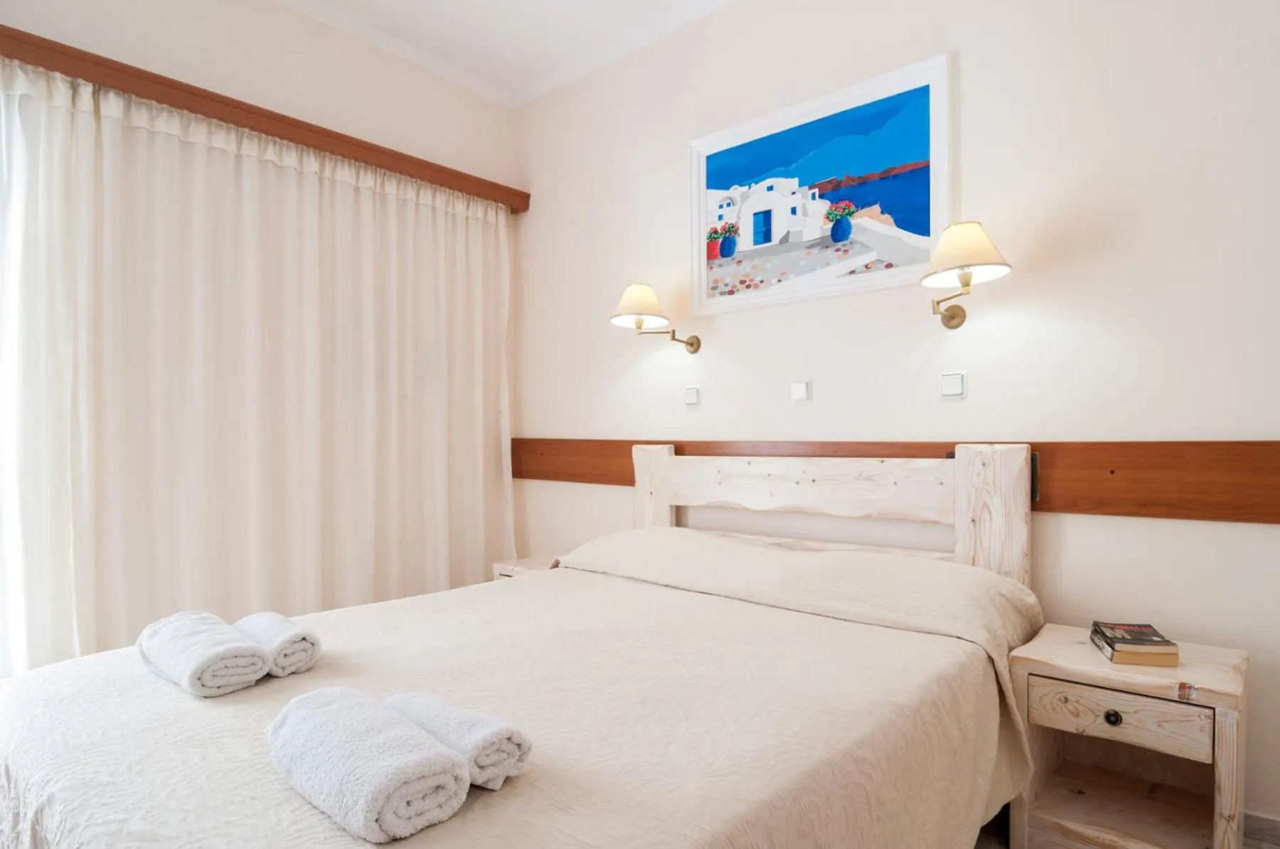 Bedroom, Bed in Holiday Beach Resort Santorini