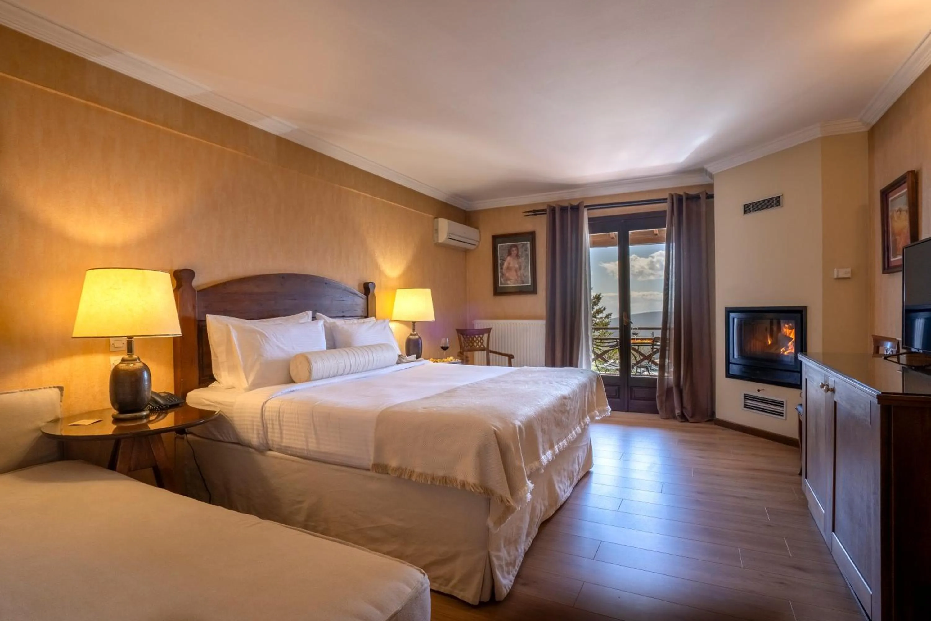 Bed in Likoria Hotel