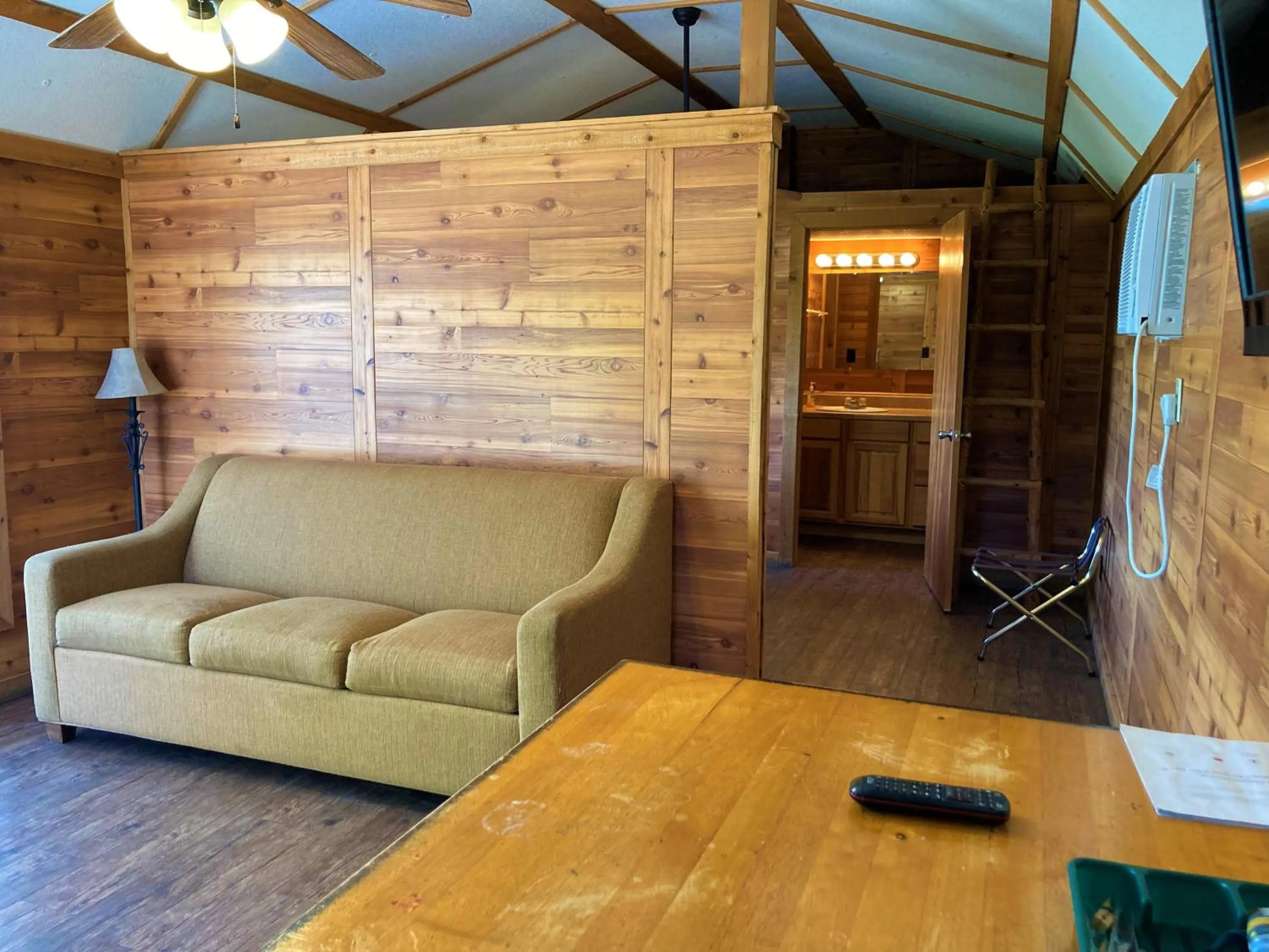 Seating area in Outback Campground and Marina