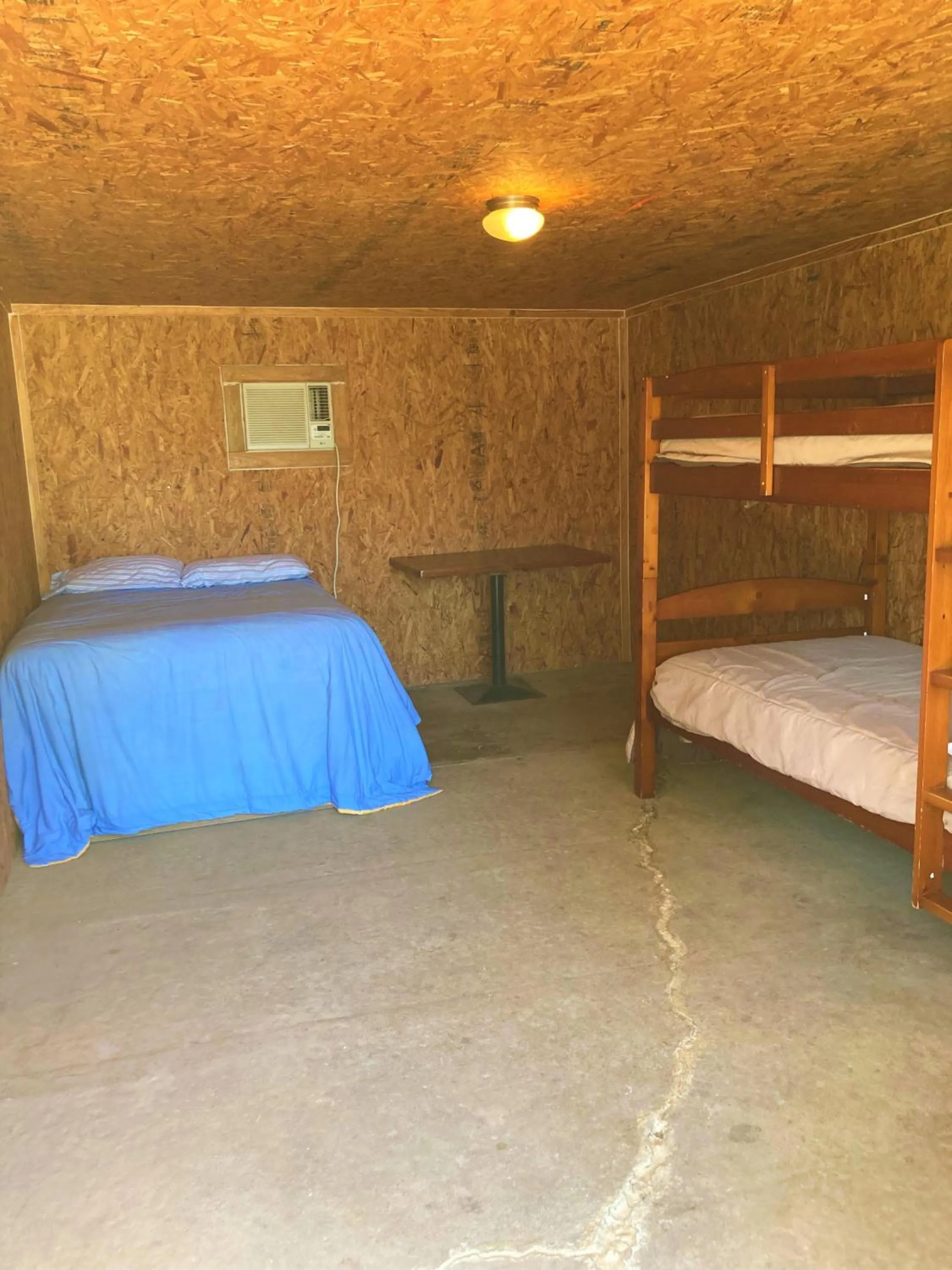 Bed in Outback Campground and Marina