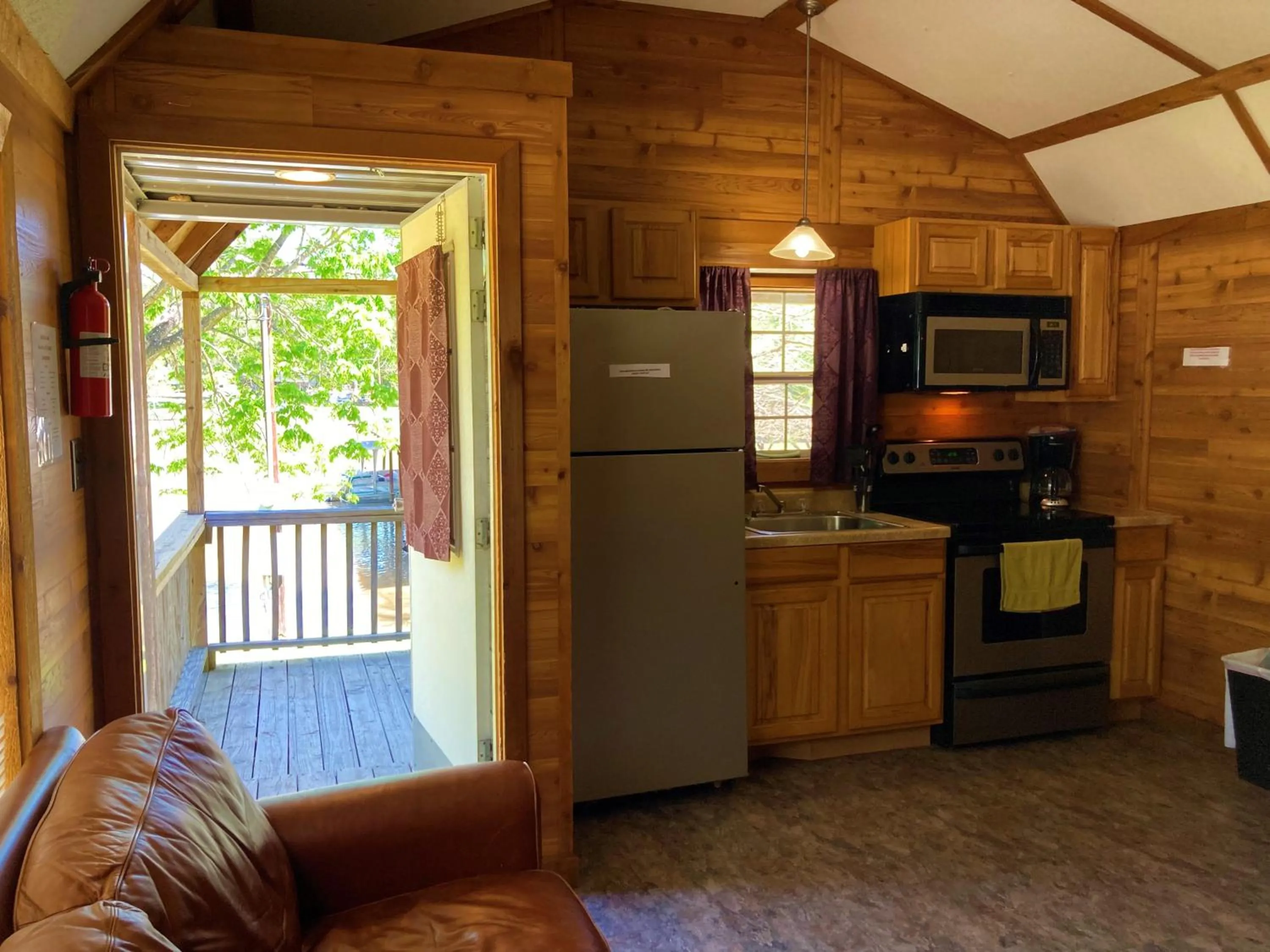 Kitchen or kitchenette in Outback Campground and Marina