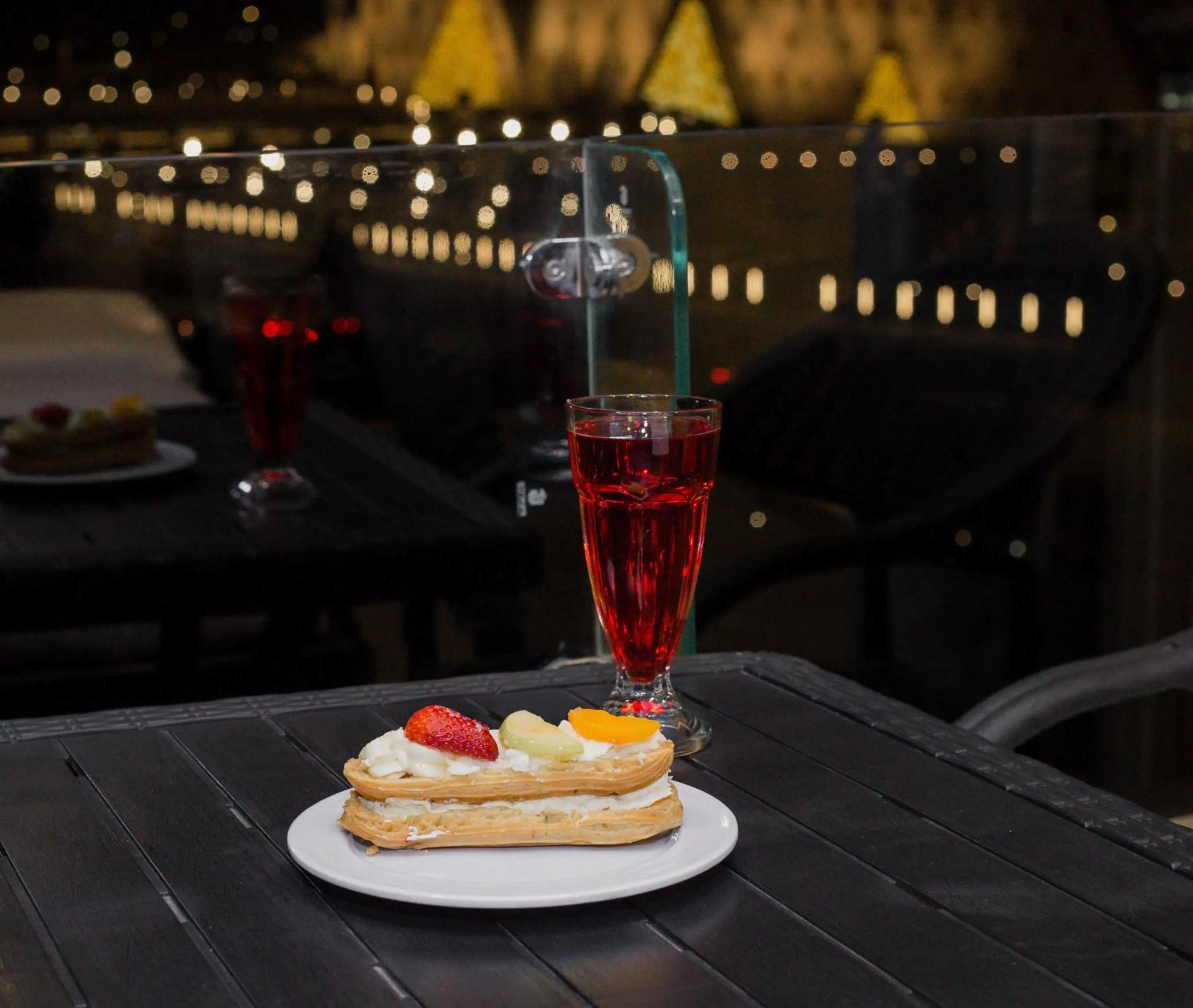 Food and drinks in Asia Grand Museum & Pyramids view