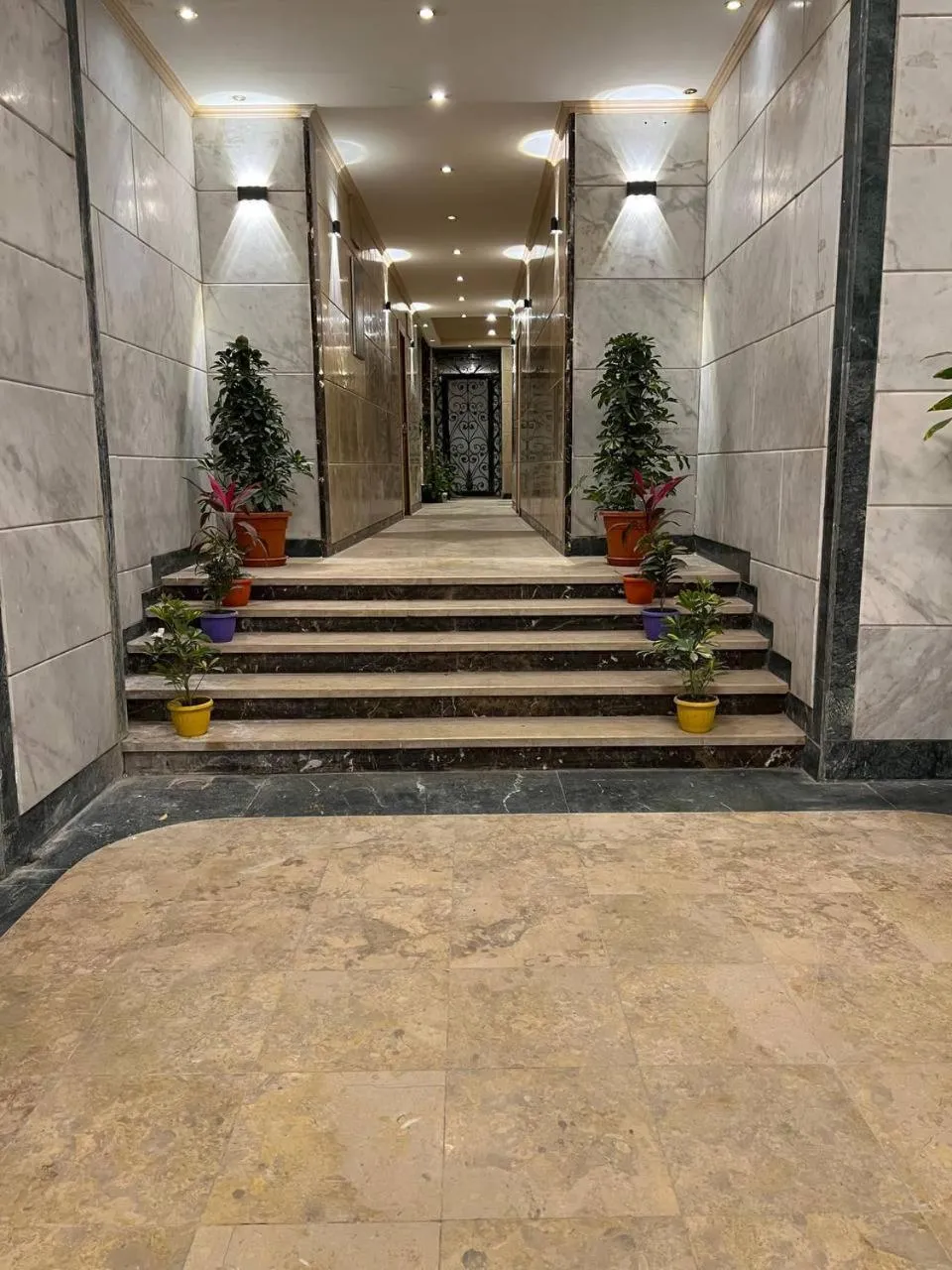 elevator in Asia Grand Museum & Pyramids view