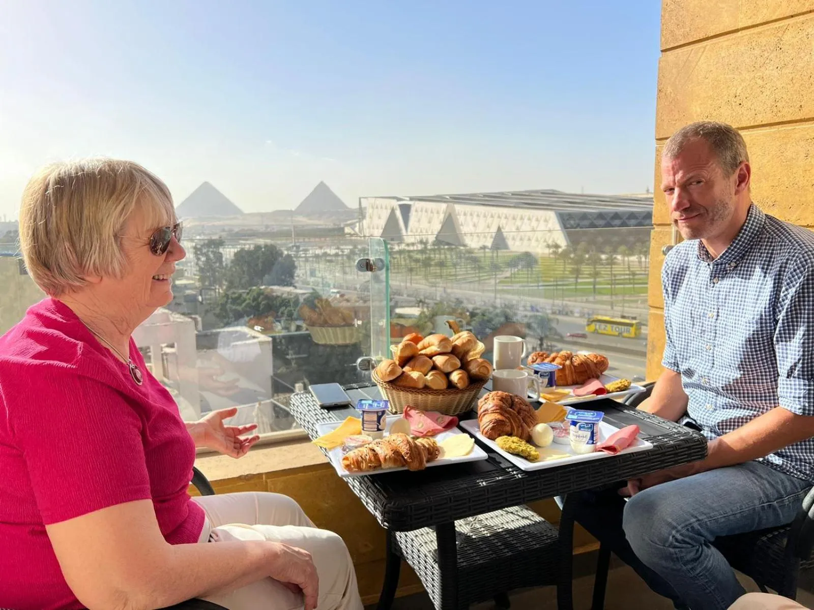 Day in Asia Grand Museum & Pyramids view