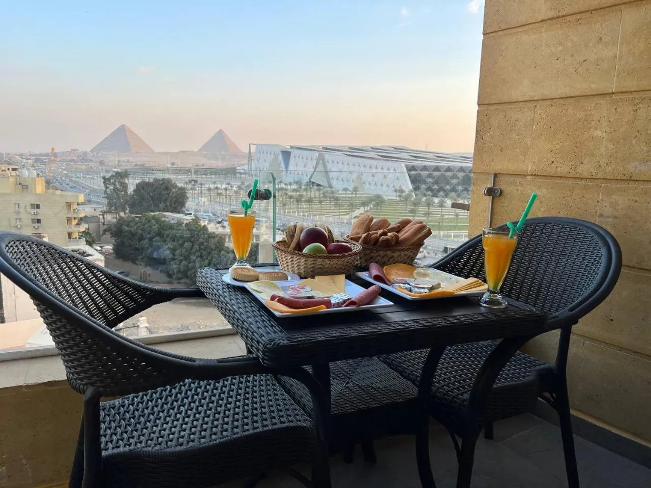 Day in Asia Grand Museum & Pyramids view